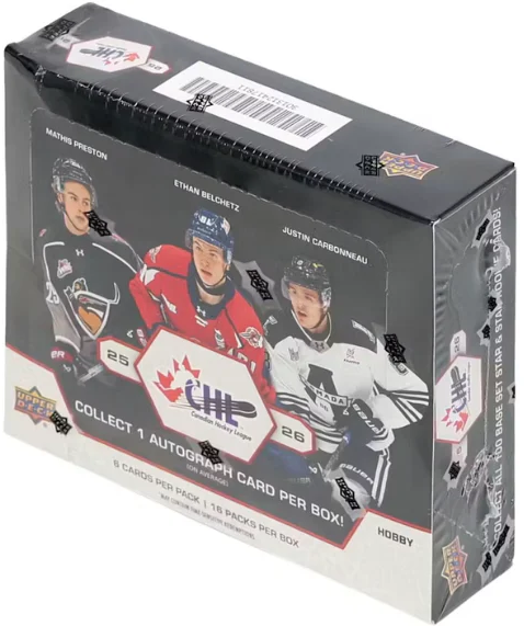 2025-26 Upper Deck CHL Hockey Hobby Box