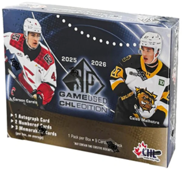 2025-26 Upper Deck SP Game Used CHL Hobby Box