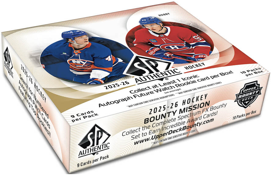 2025-26 Upper Deck SP Authentic Hockey Hobby Box