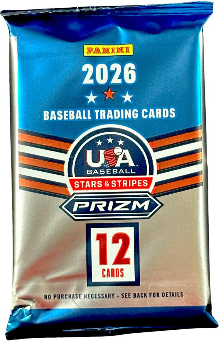2026 Panini USA Stars & Stripes Prizm Baseball Hobby Pack