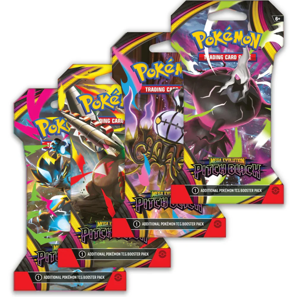 2026 Mega Evolution Pitch Black Sleeved Booster Pack