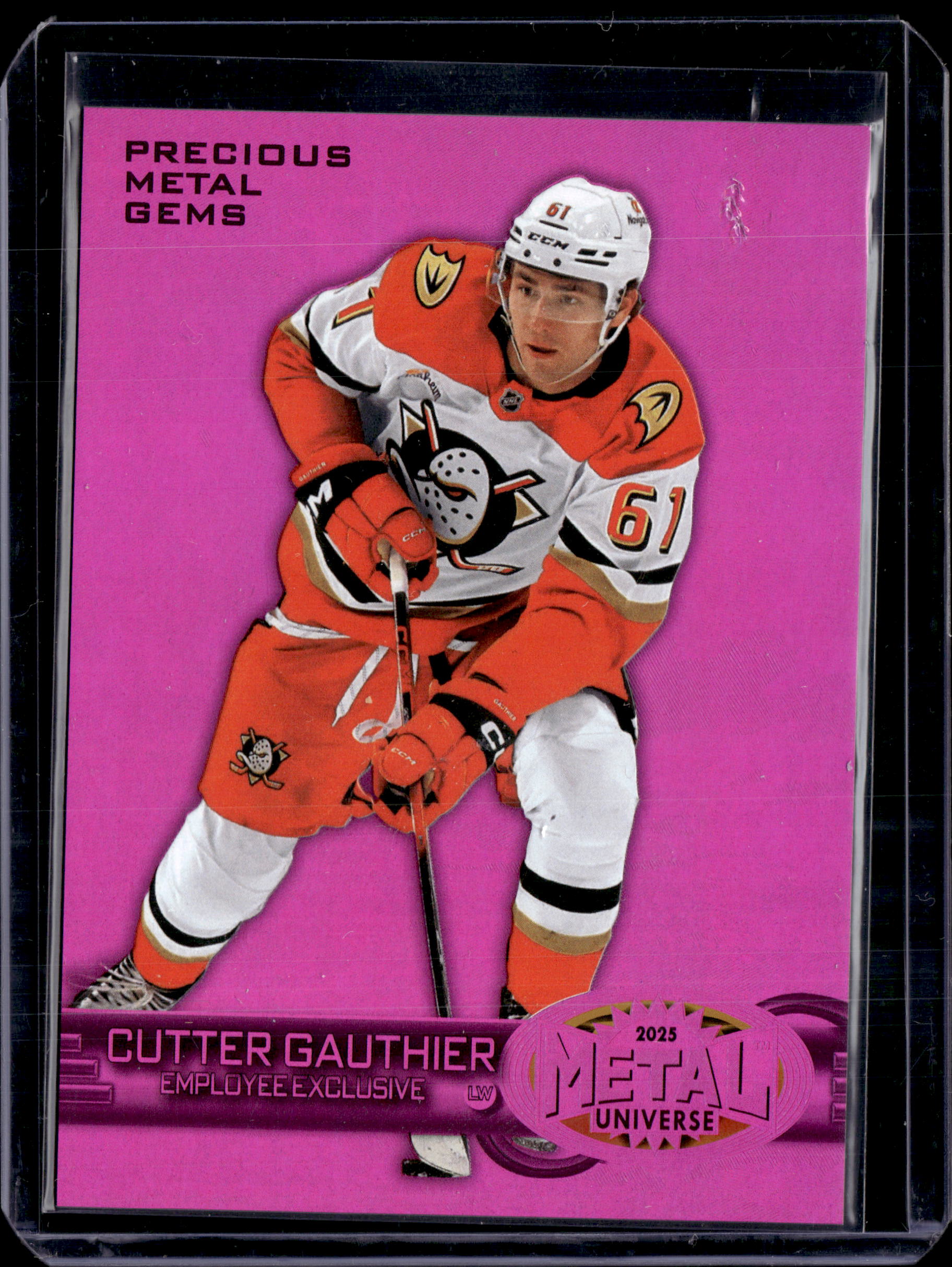 2025 Skybox Metal Employee Exclusive Precious Metal Gems Cutter Gauthier PMG RC