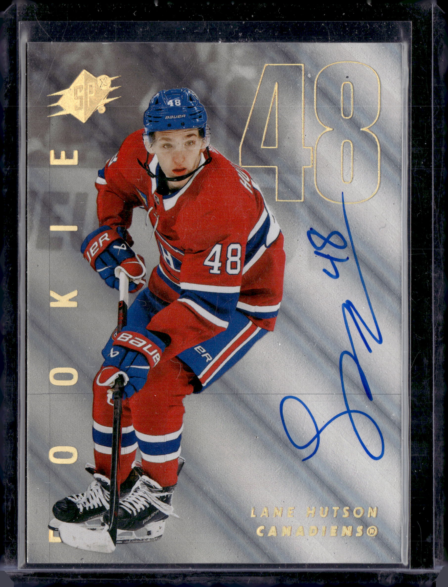 2024-25 SPX Silver Spectrum Rookie Auto Lane Hutson /10