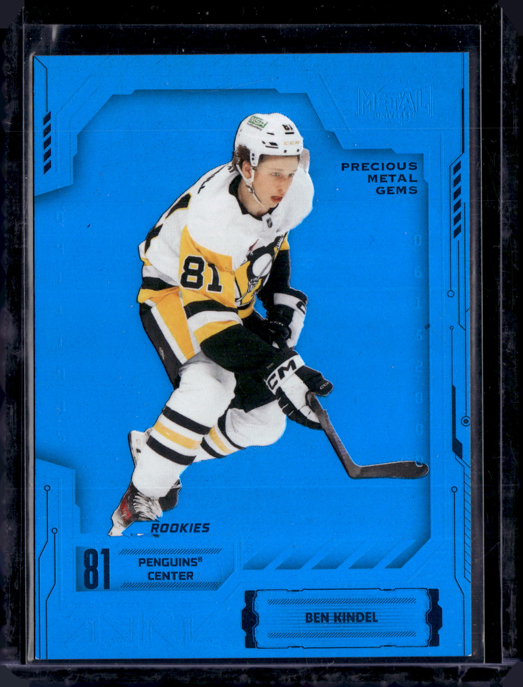 2025-26 Skybox Metal Universe Hockey Ben Kindel Precious Metal Gems Blue /50