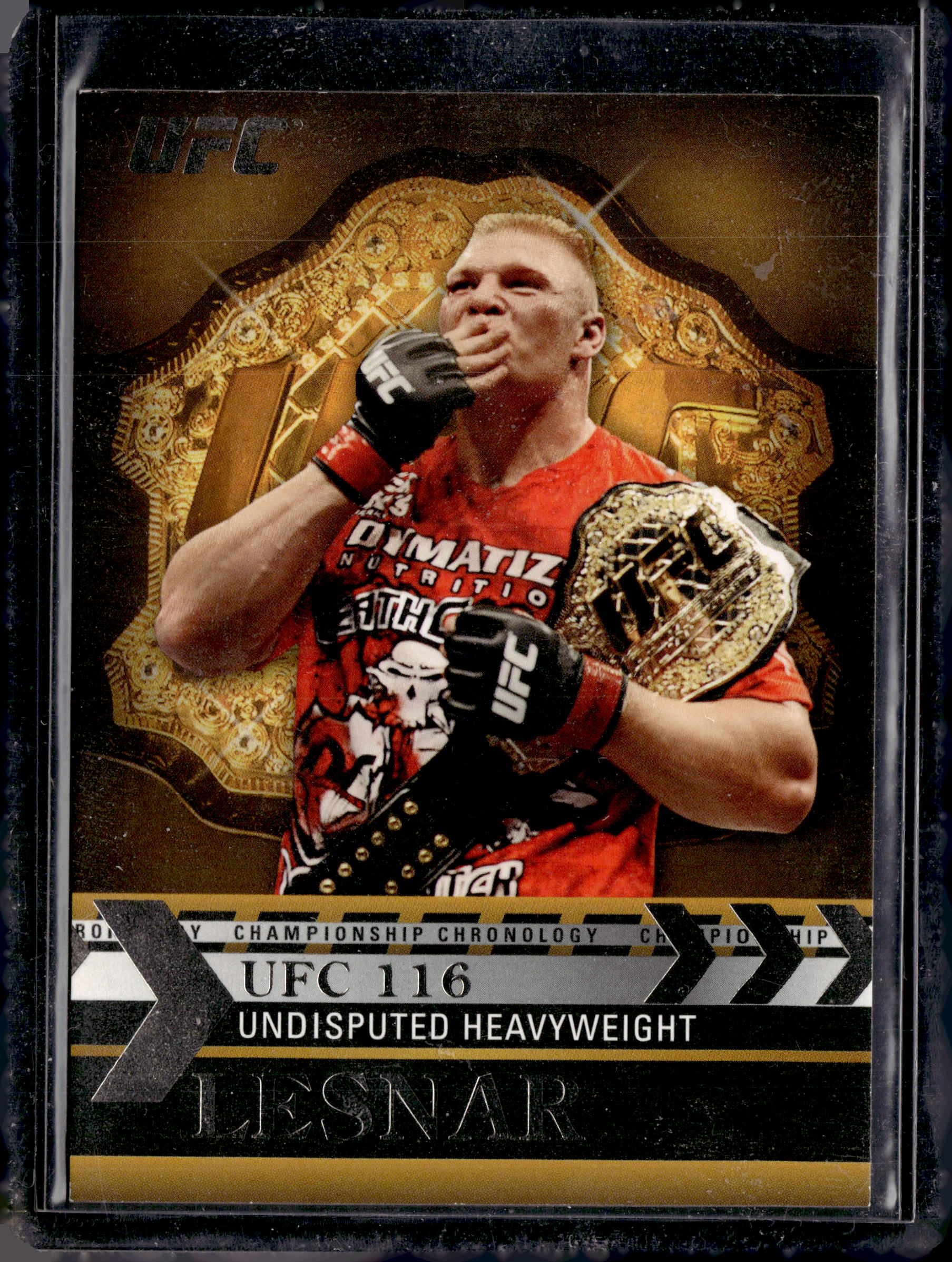 2011 Topps UFC UFC 116 Championship Chronology Brock Lesnar #CC-17