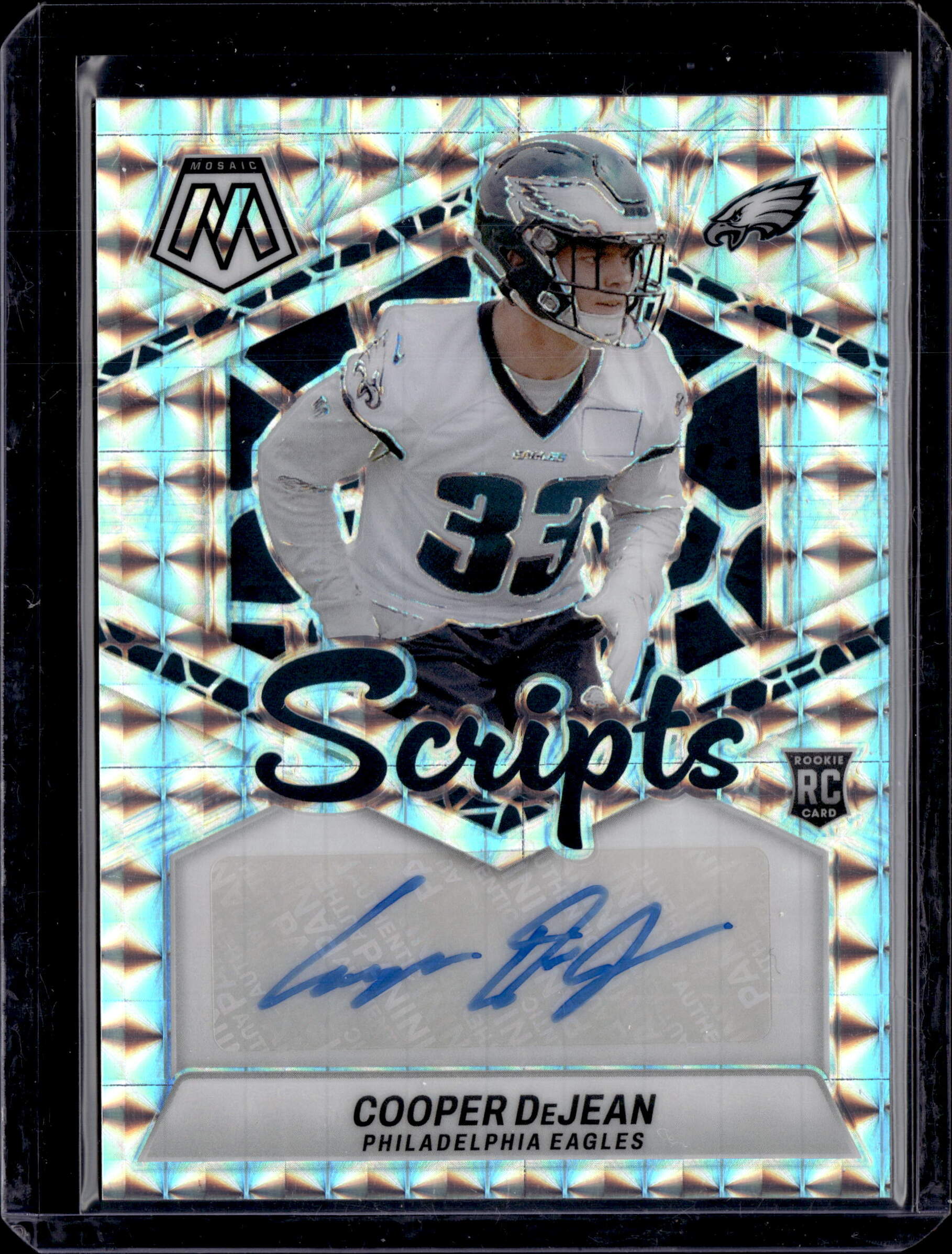 2024 Panini Mosaic Rookie Scripts Cooper DeJean #RS-CDN