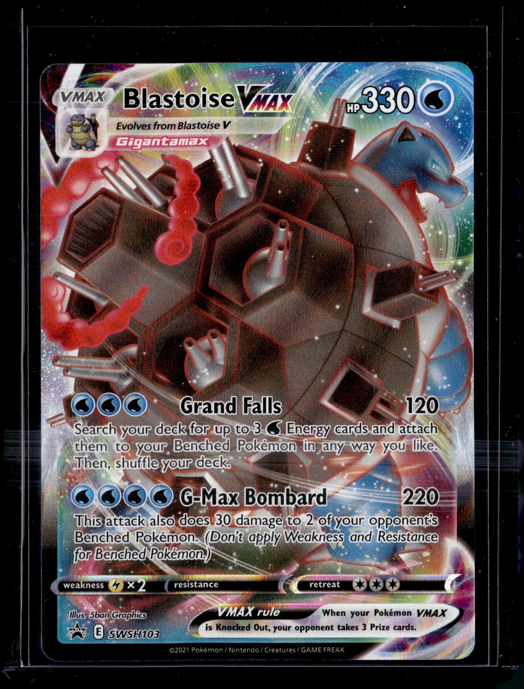 2021 Sword & Shield Promo Blastoise VMax SWSH103 (A)