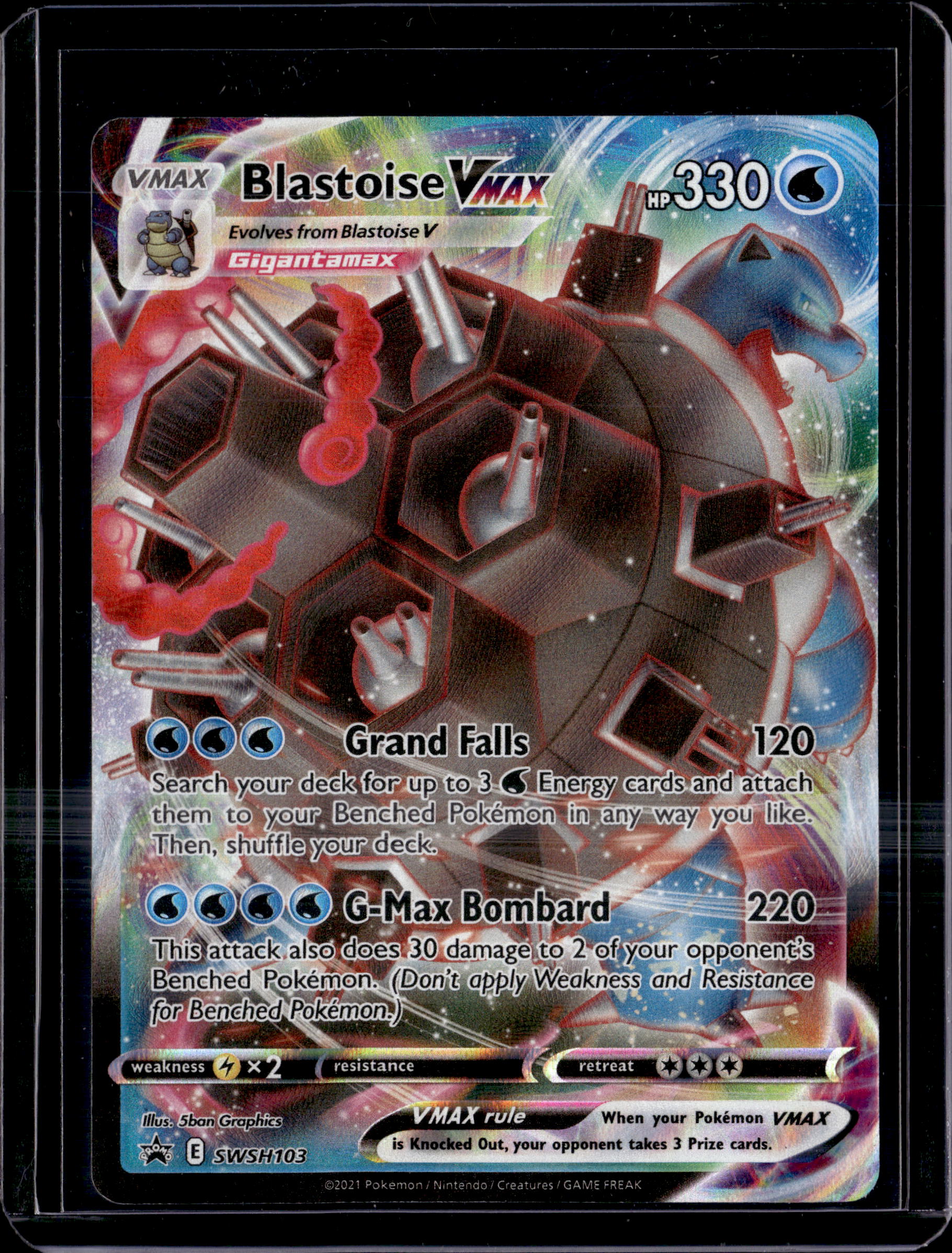 2021 Sword & Shield Promo Blastoise VMax SWSH103 (B)