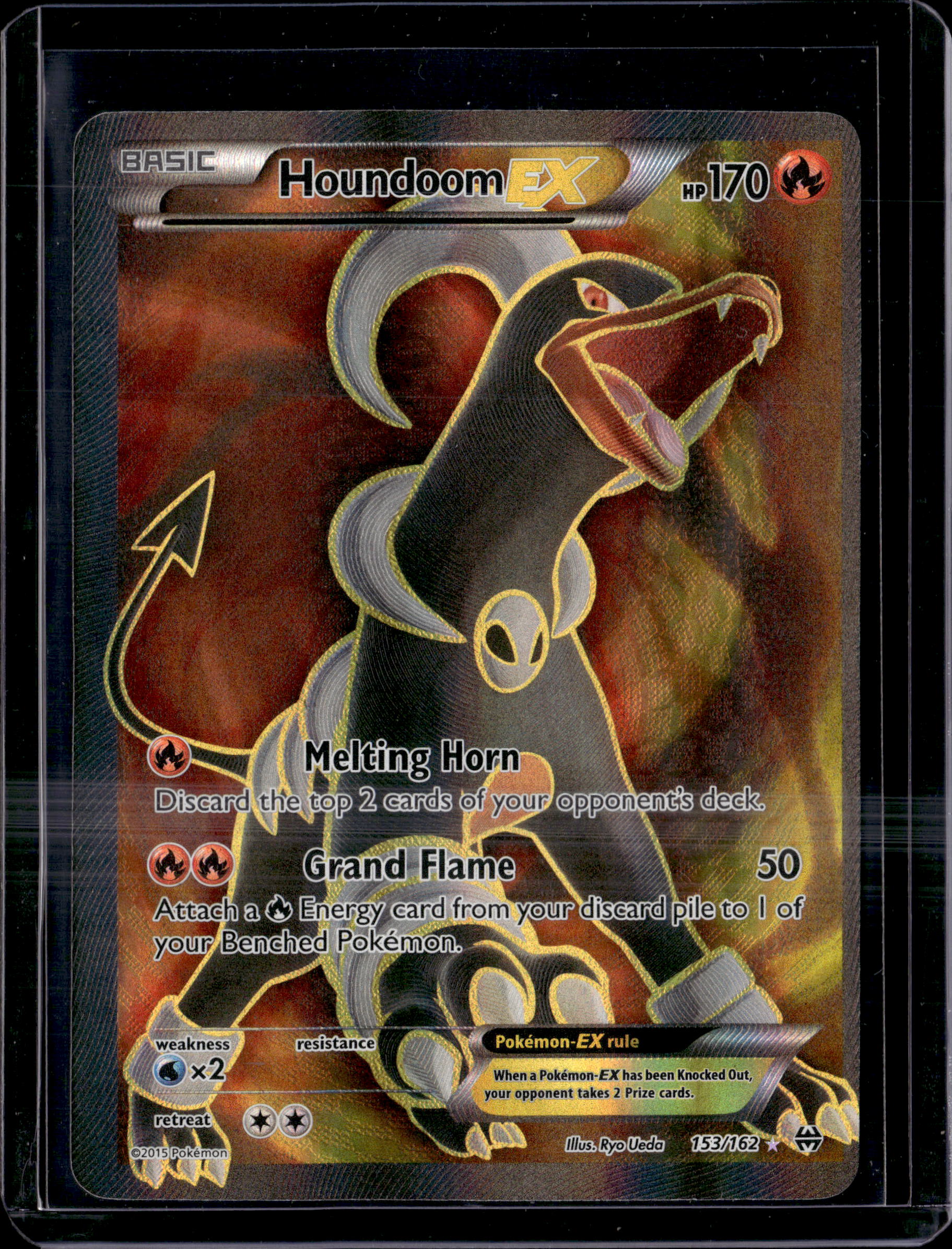 2015 BREAKthrough Houndoom EX Ultra Rare Holo 153/162