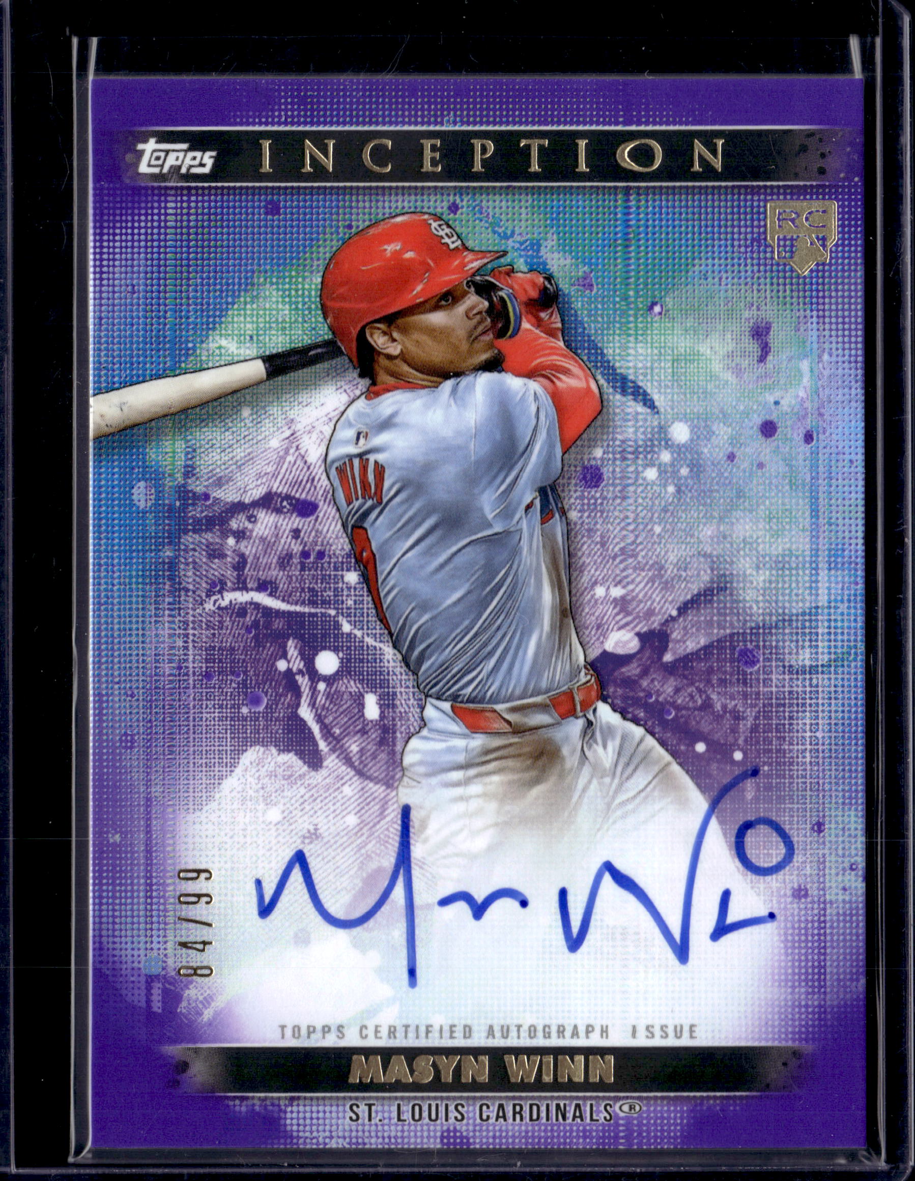 2024 Topps Inception Masyn Winn Rookie and Emerging Star Auto RC Purple /99