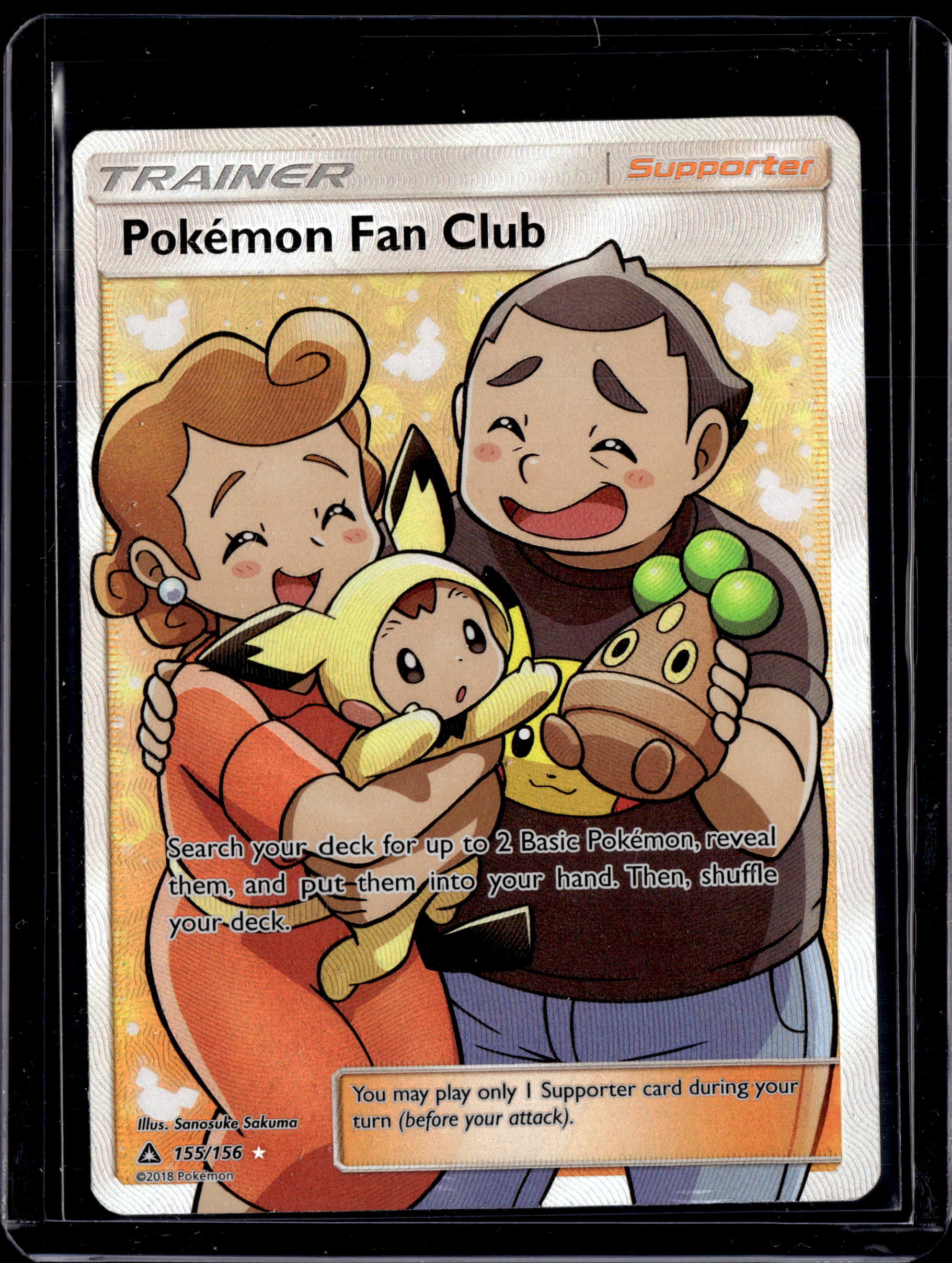 2018 Ultra Prism Pokemon Fan Club Ultra Rare Holo 155/156