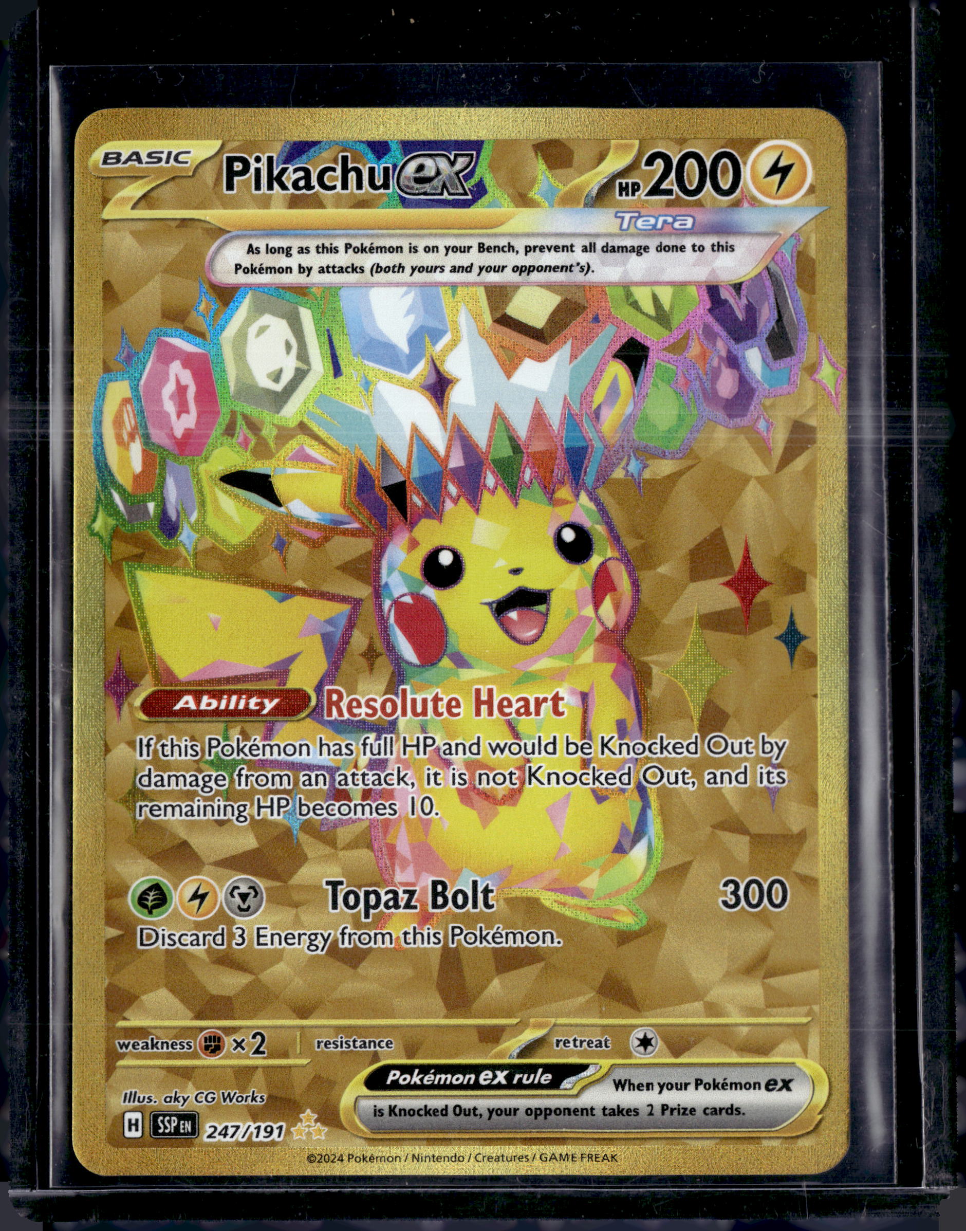 2024 Surging Sparks Pikachu ex Hyper Rare
