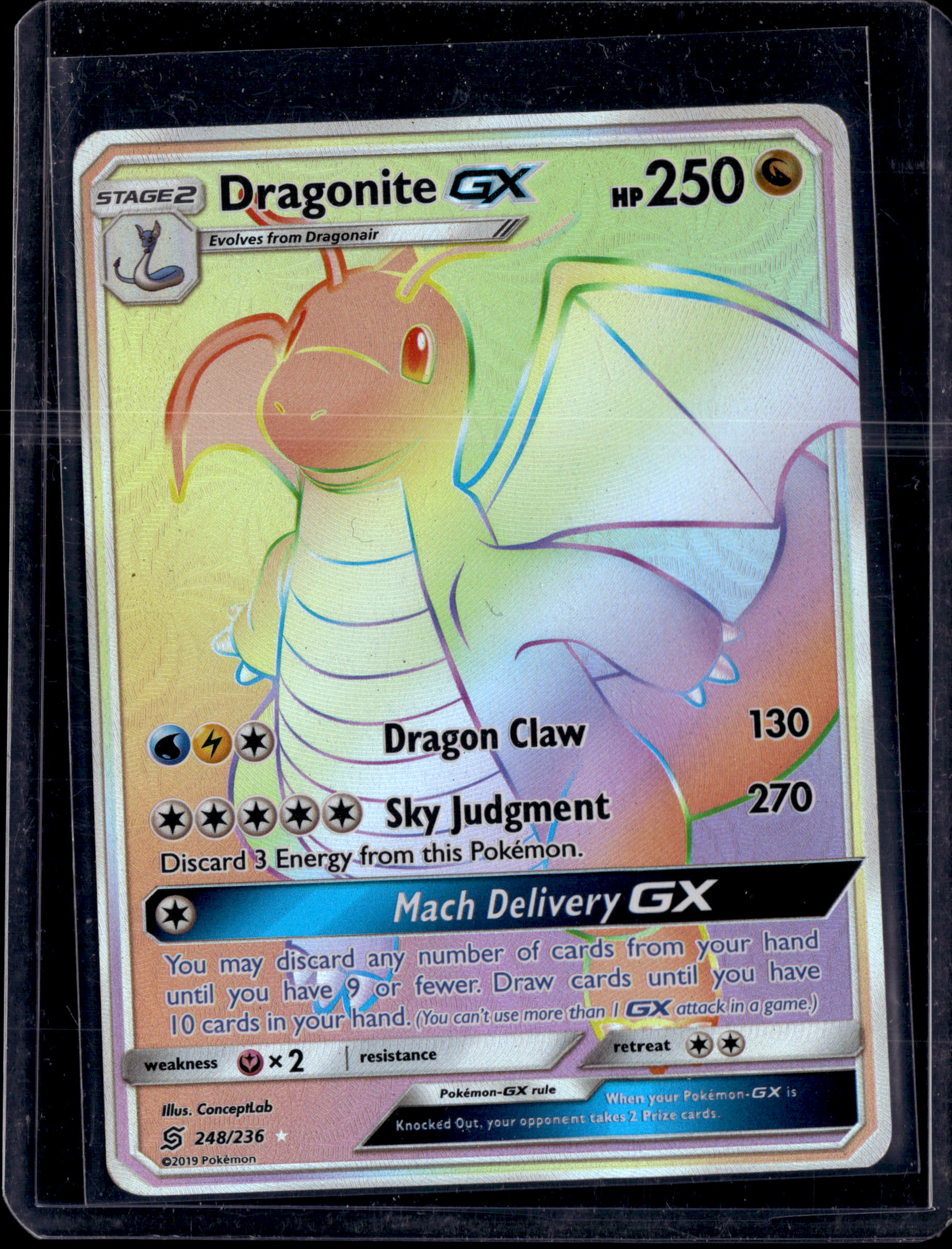 2019 Unified Minds Dragonite GX Secret Rare