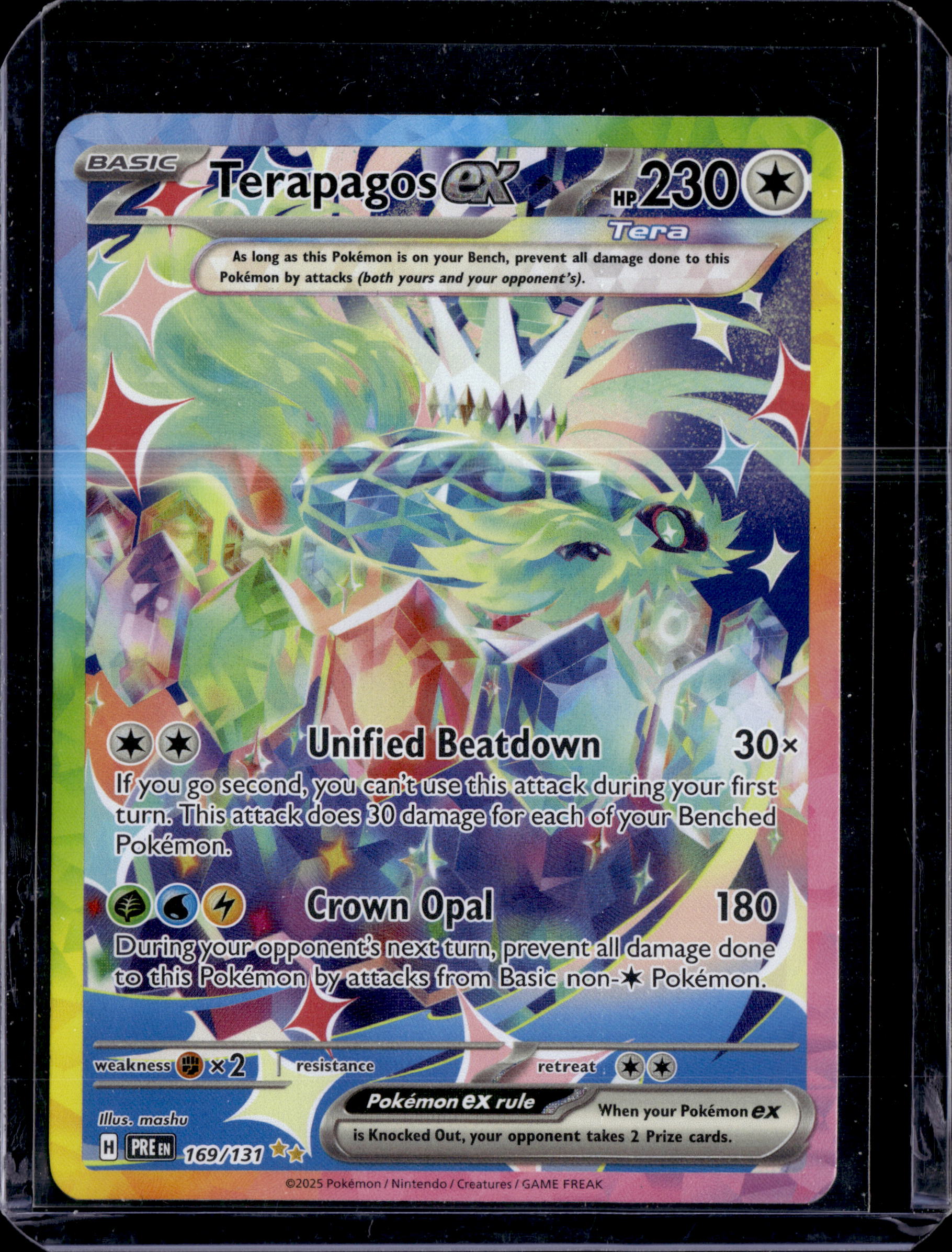 2025 Prismatic Evolutions Terapagos ex Special Illustration Rare