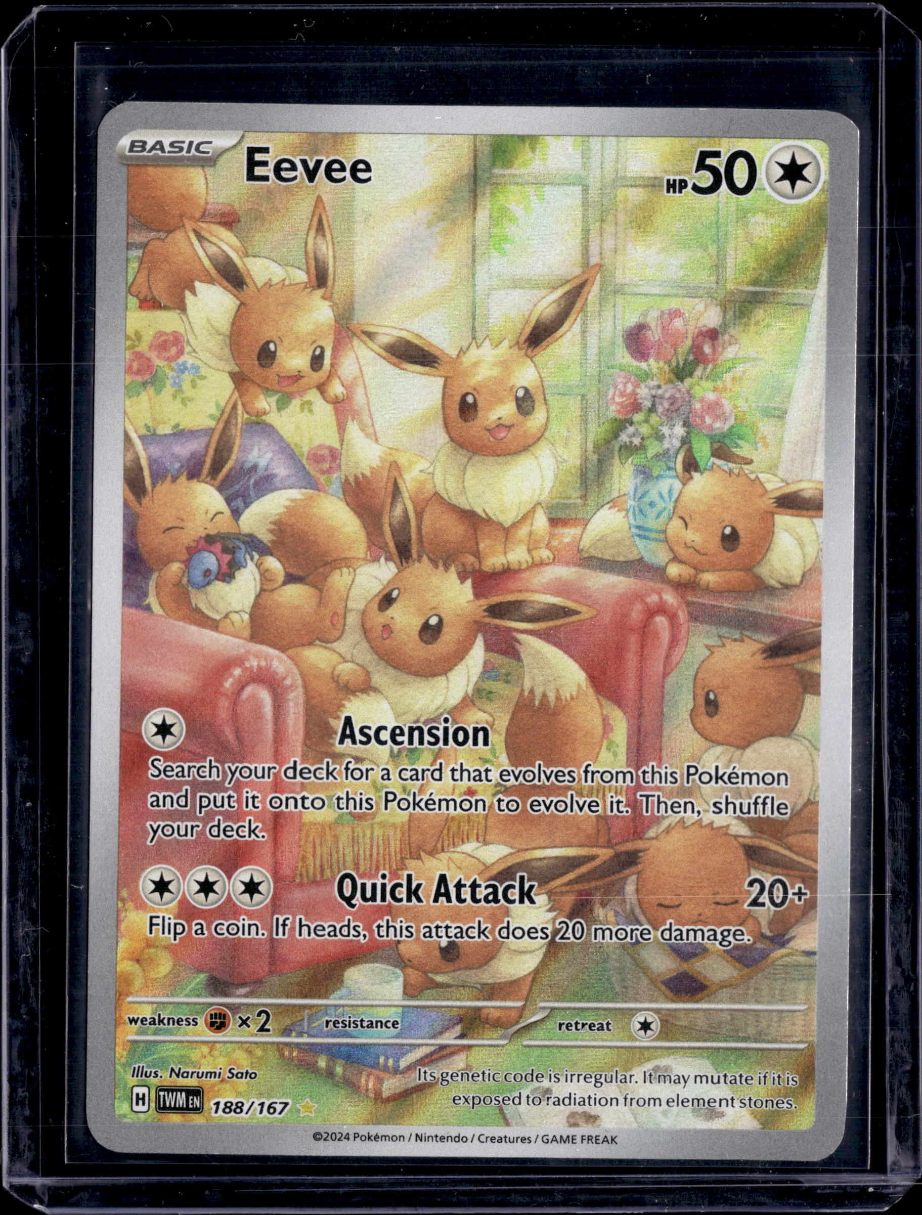 2024 Eevee 188/167 Sv06: Twilight Masquerade Holo