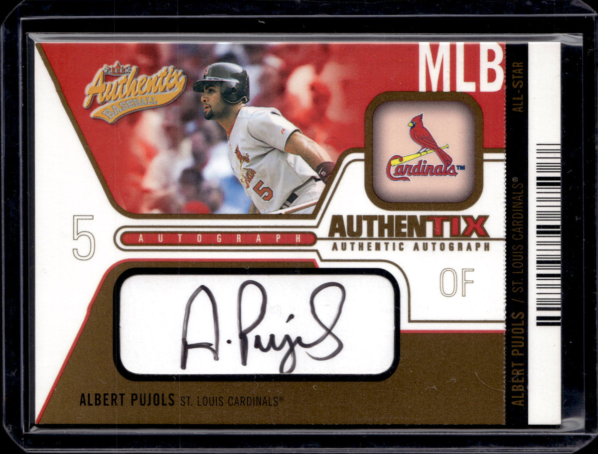 2004 Fleer Authentix Auto Albert Pujols /75