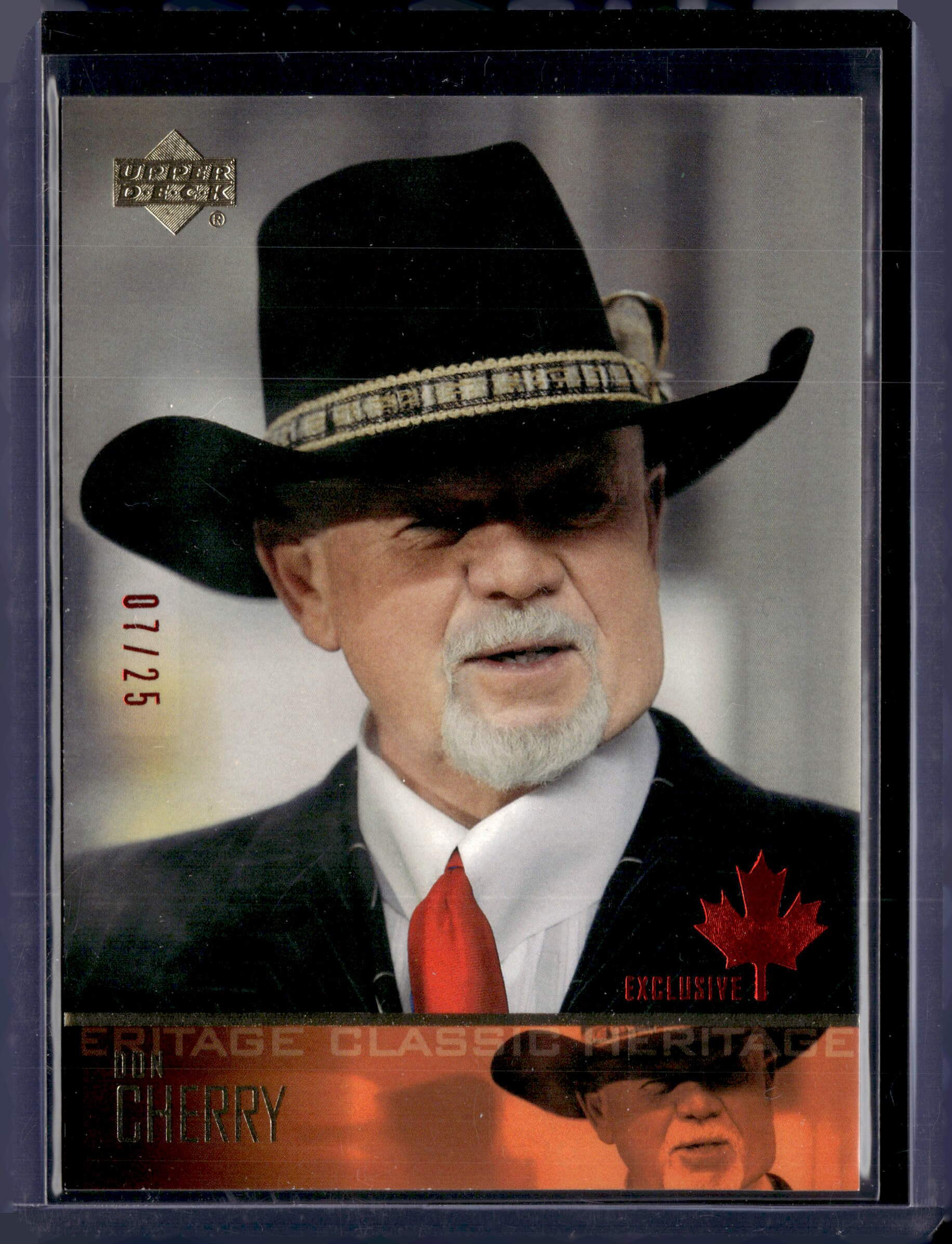 2004 Upper Deck Heritage Classic Exclusive Don Cherry /25