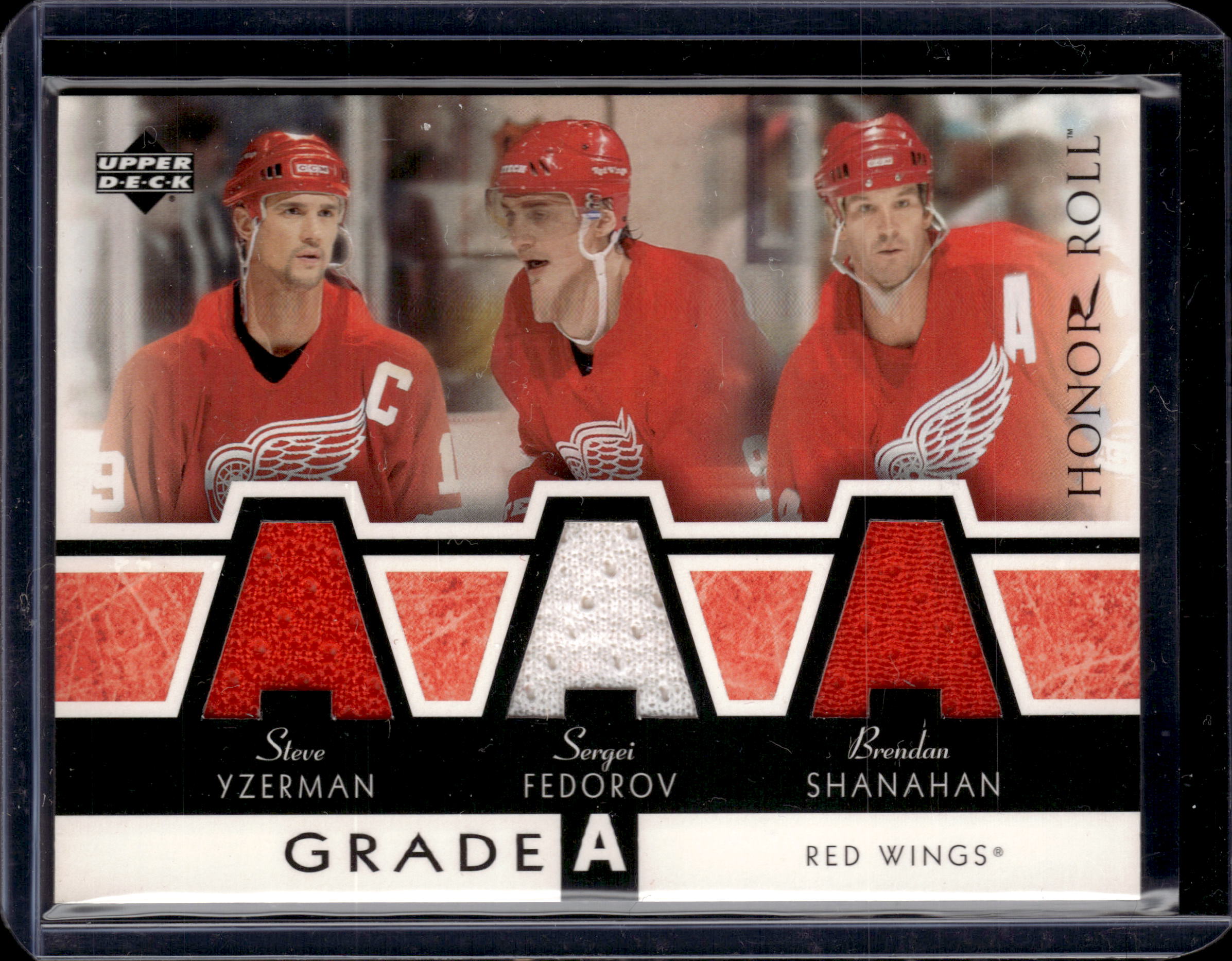 2003 Upper Deck Honor Roll Grade A Yzerman/Fedorov/Shanahan