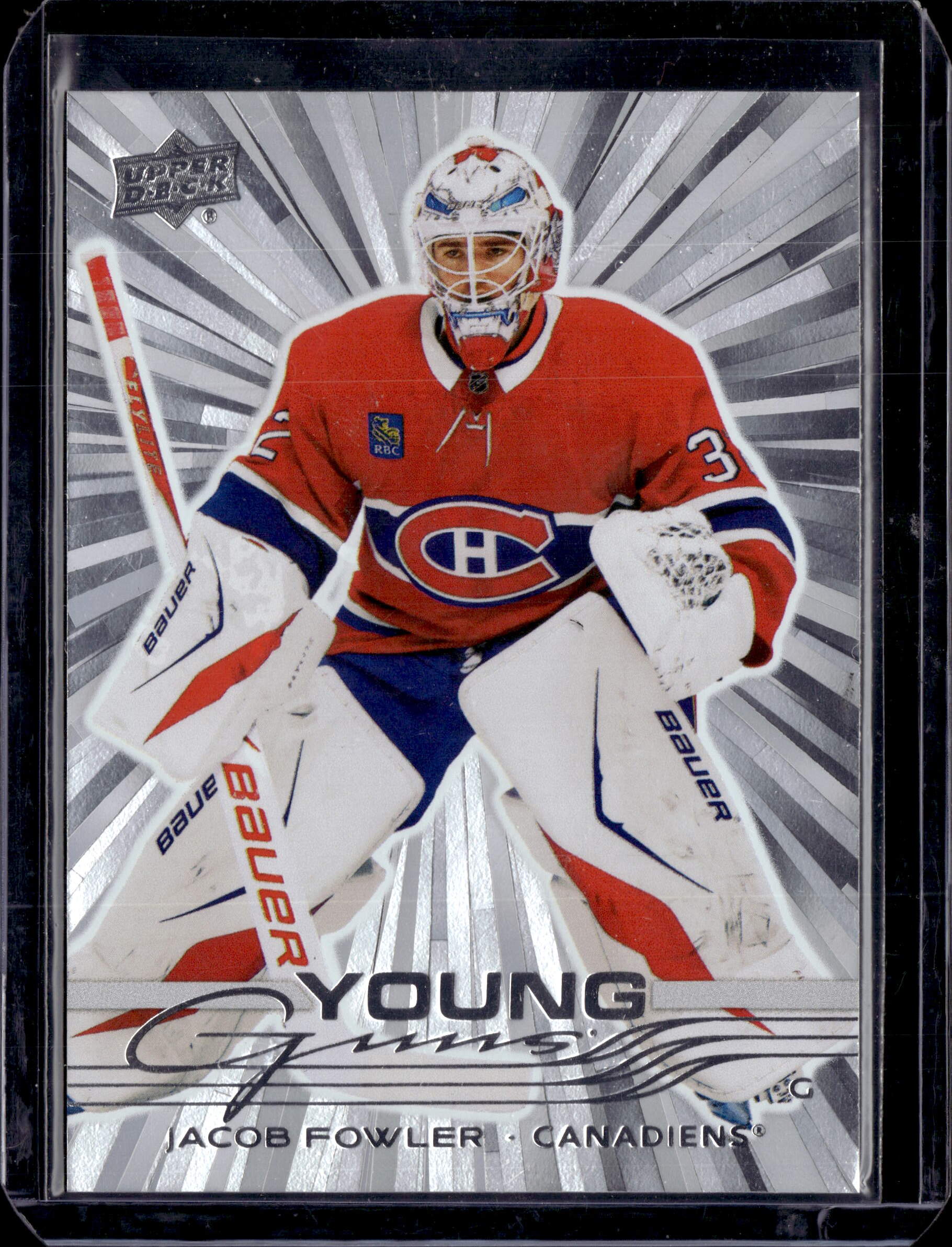 2025-26 Upper Deck Extended Series Jacob Fowler Young Guns Outburst Canadiens