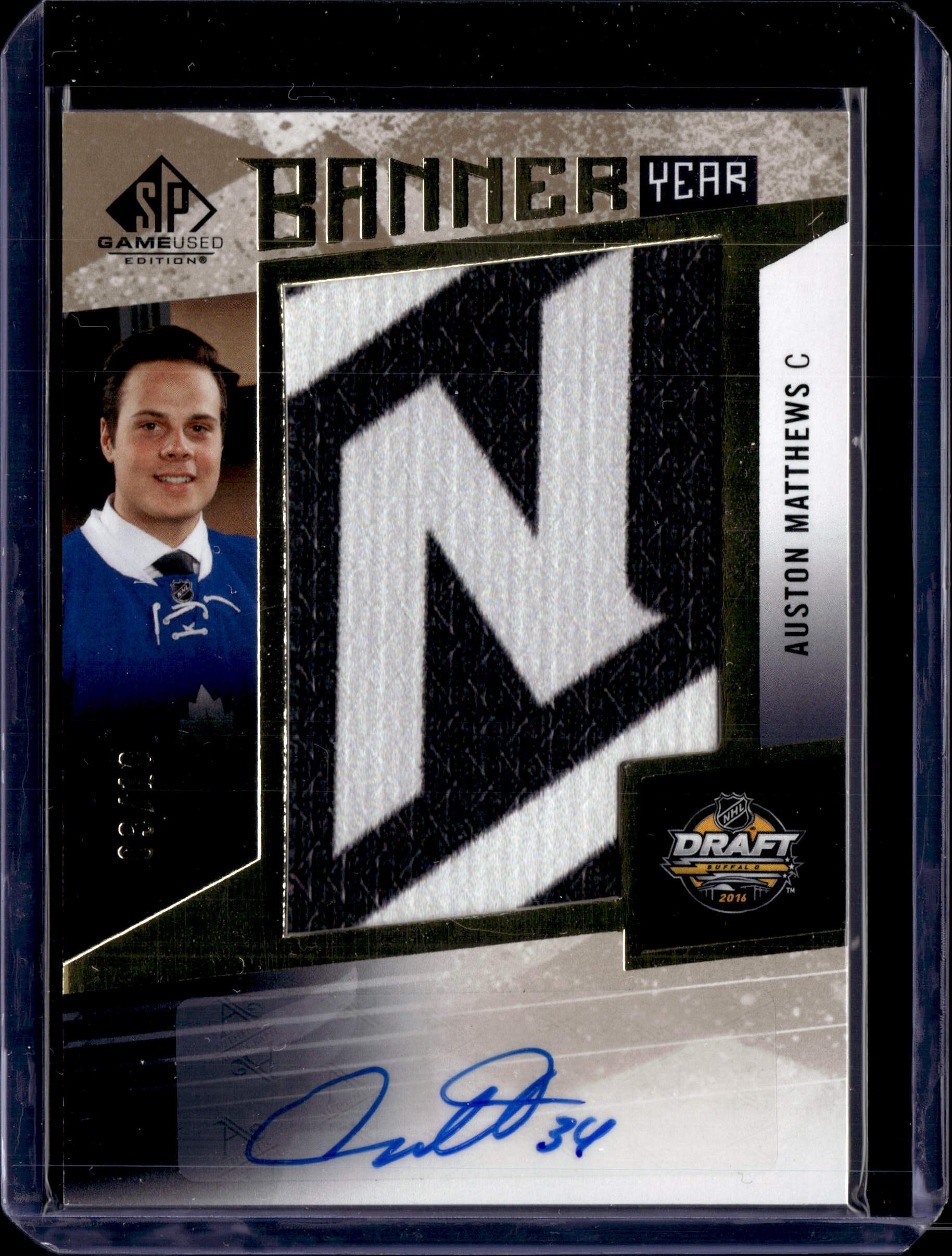 2023-24 Upper Deck SP Game Used Auston Matthews Banner Year /10 Auto