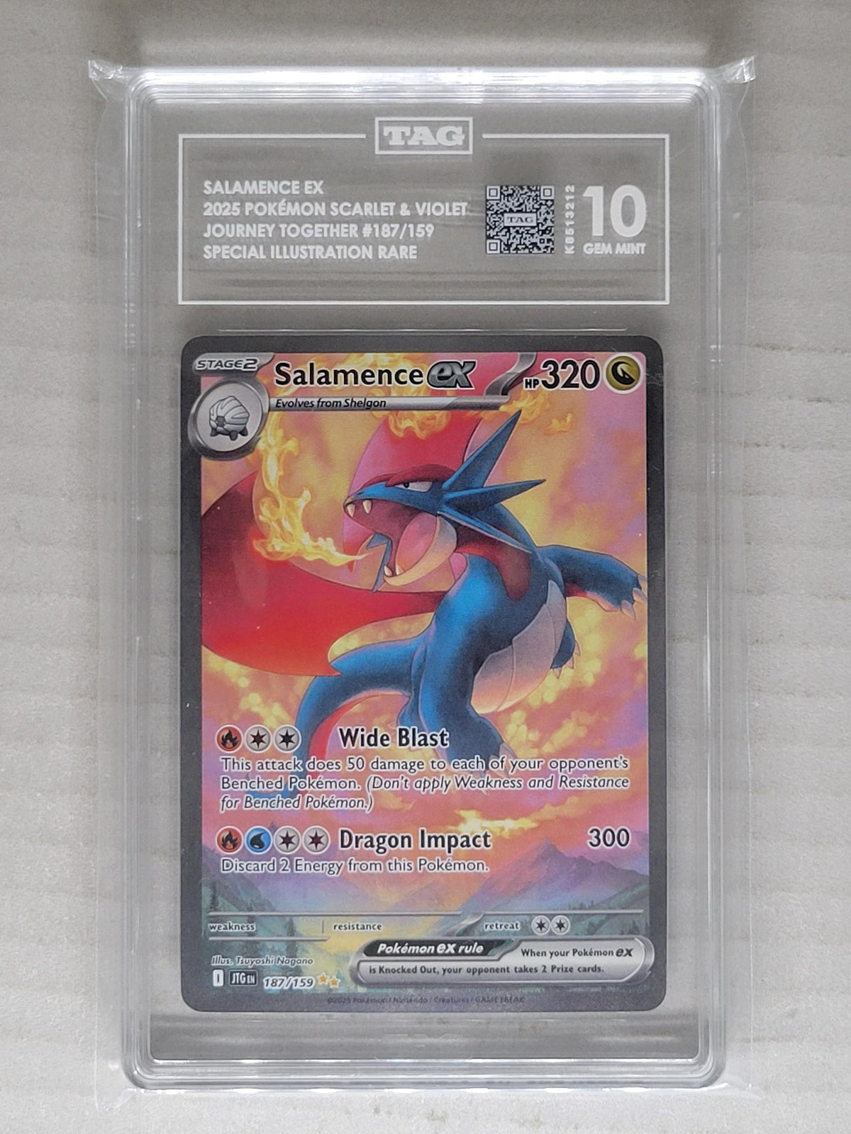 Salamence ex 187/159 Sv09: Journey Together Holo - TAG 10