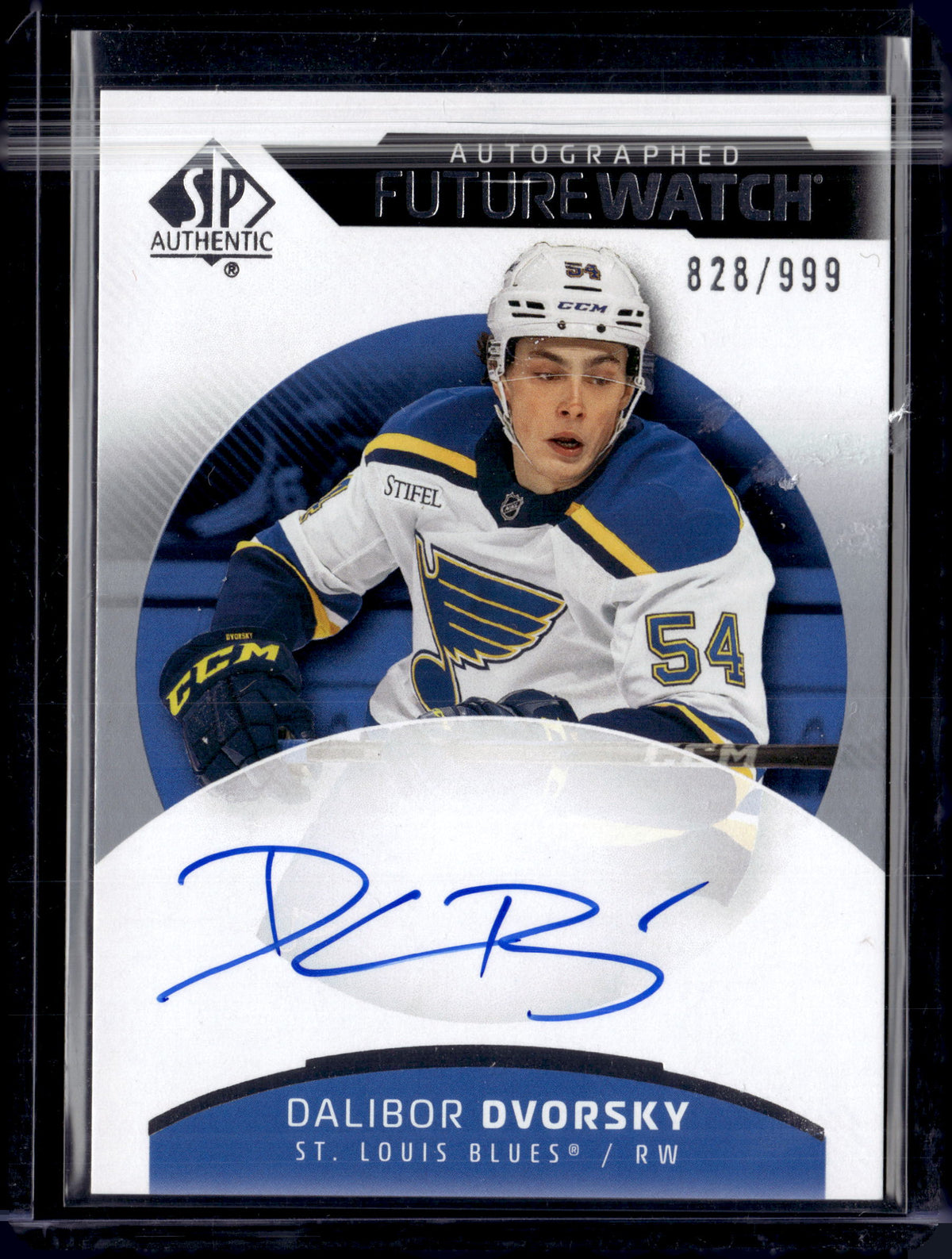 2025-26 SP Authentic Future Watch Auto /999 Dalibor Dvorsky