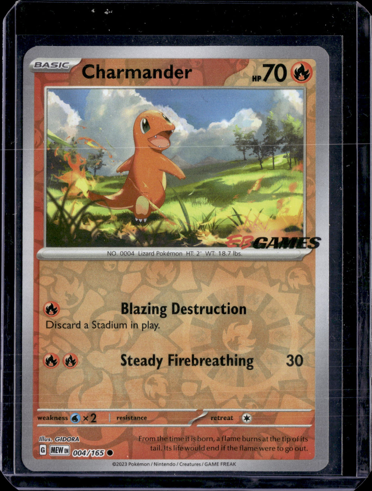 2023 S&V Promo Charmander (EBGames Exclusive) 004/165