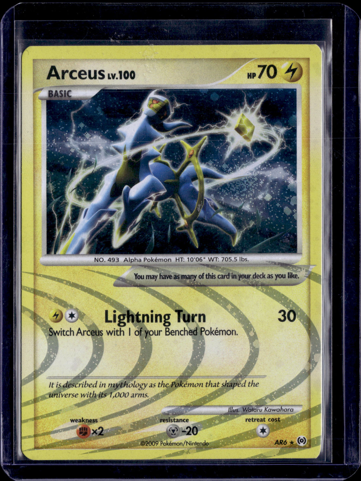 2009 Arceus Lv. 100 AR6 Holo Rare Platinum Arceus