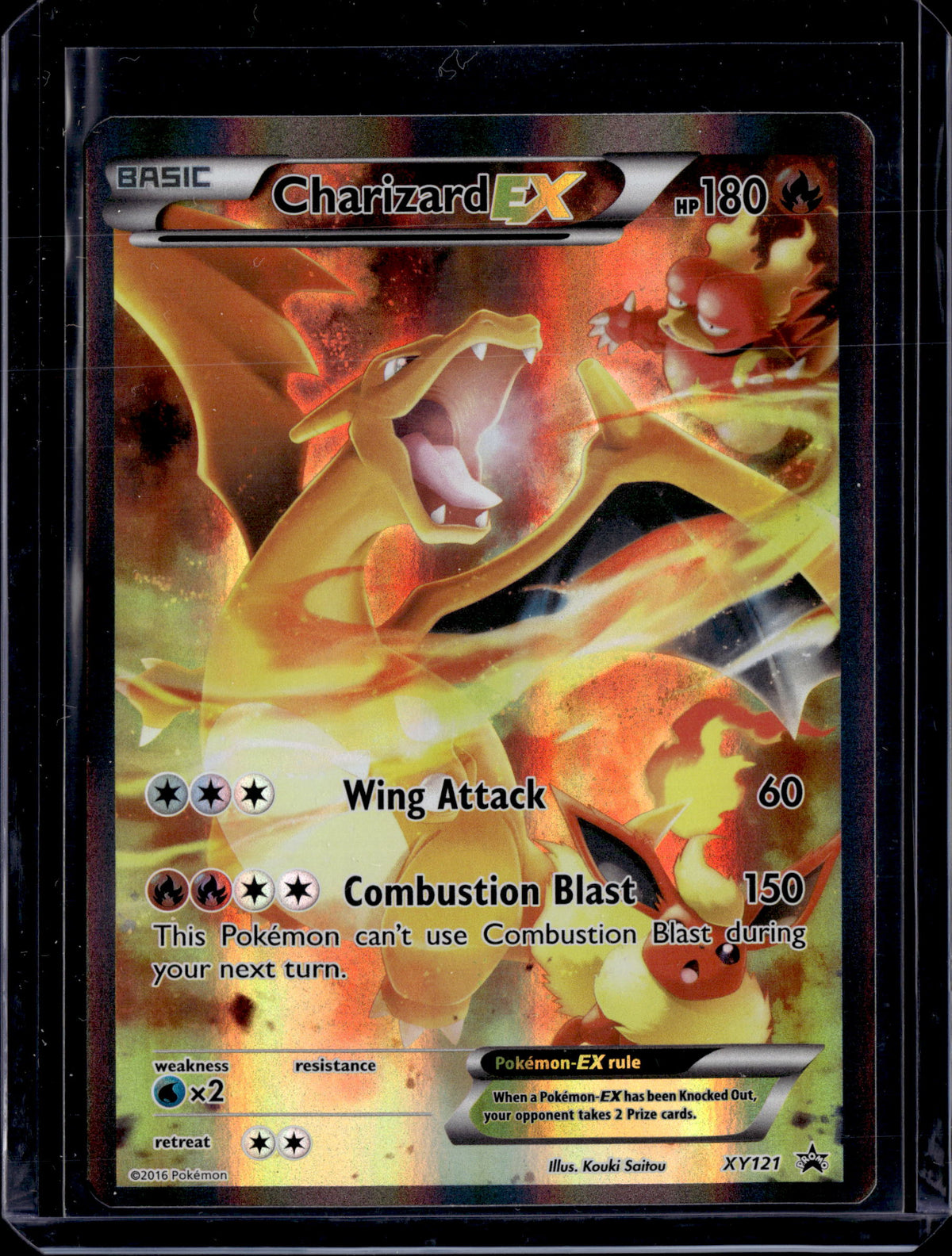 2016 Pokemon Red & Blue Collection Promo Charizard EX XY121