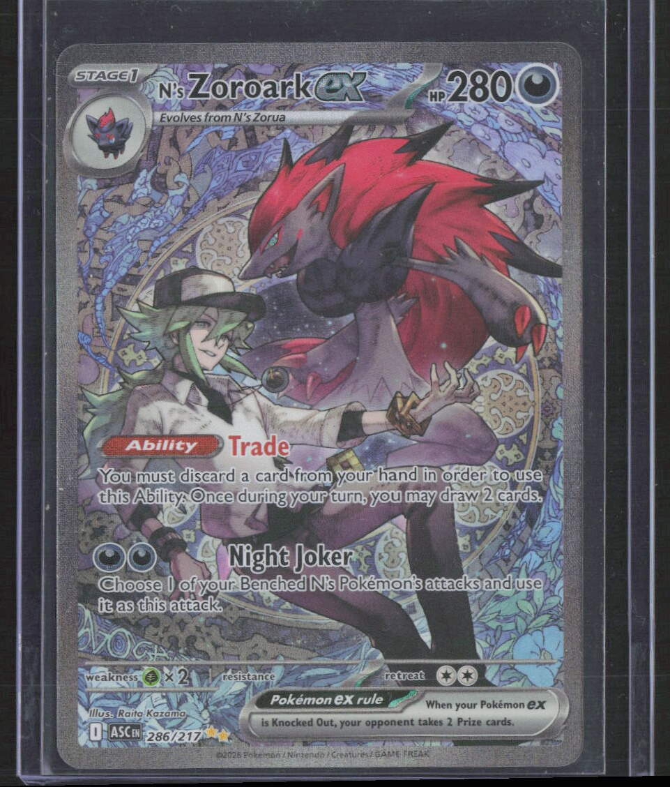 2026 Ascended Heroes N's Zoroark ex SIR 286/217