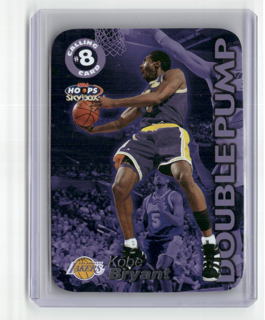 1999-00 Skybox NBA Hoops Calling Card #1 Kobe Bryant Double Pump