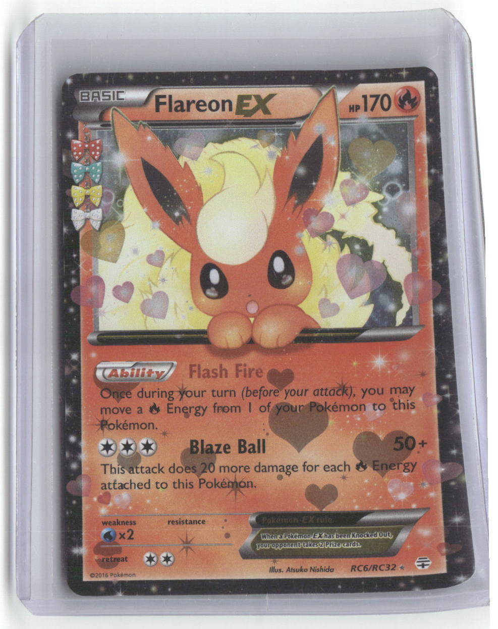 2016 Generations: Radiant Collection Flareon EX Ultra Rare RC6/RC32