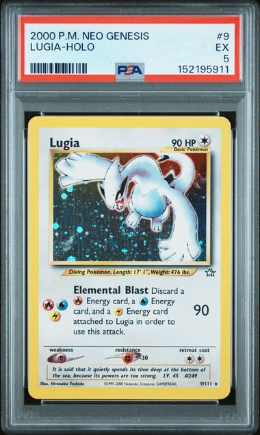 2000 Lugia Neo Genesis Holo Rare PSA 5