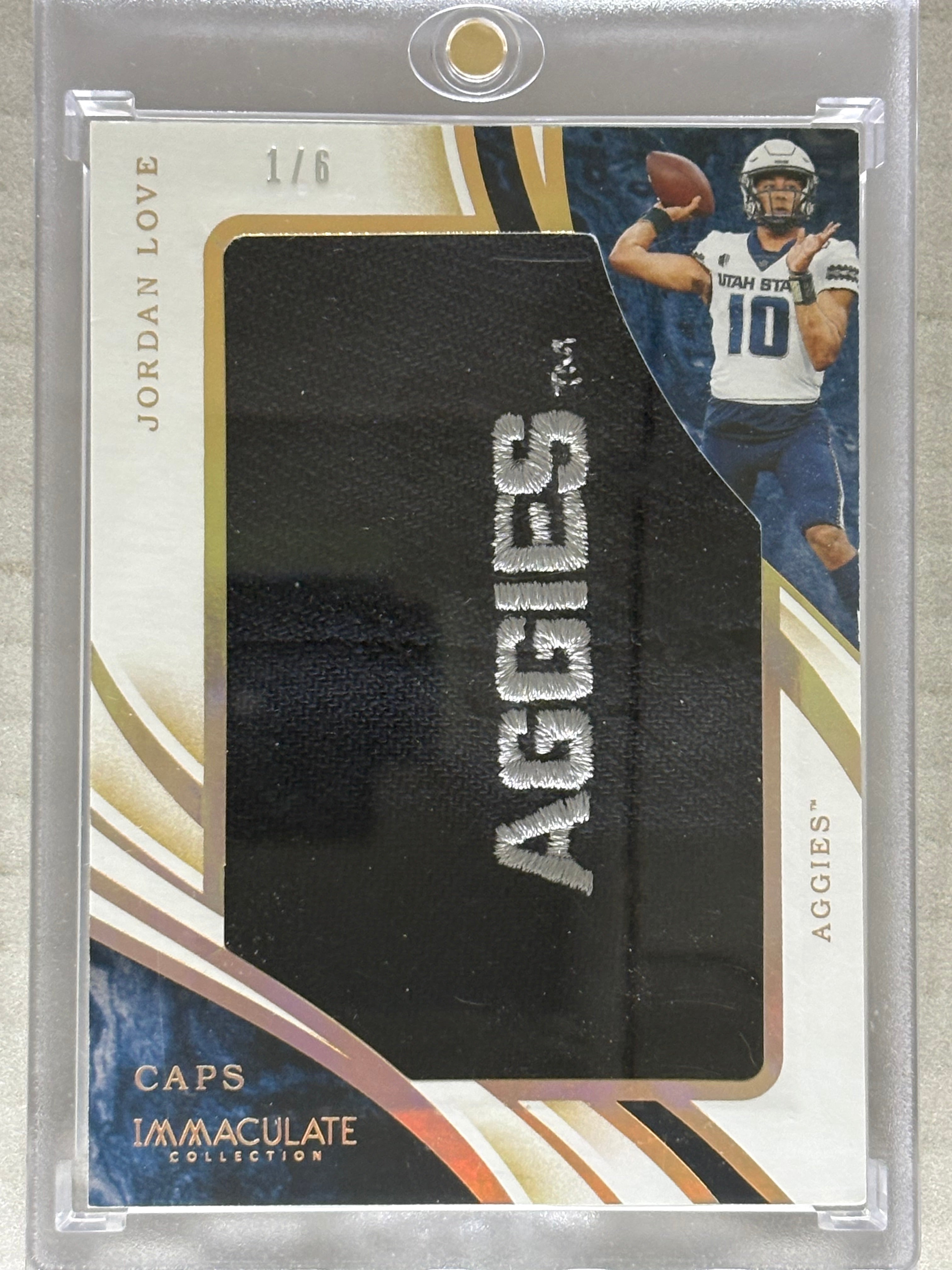2020 Panini Immaculate Collection Caps /6 Jordan Love #19