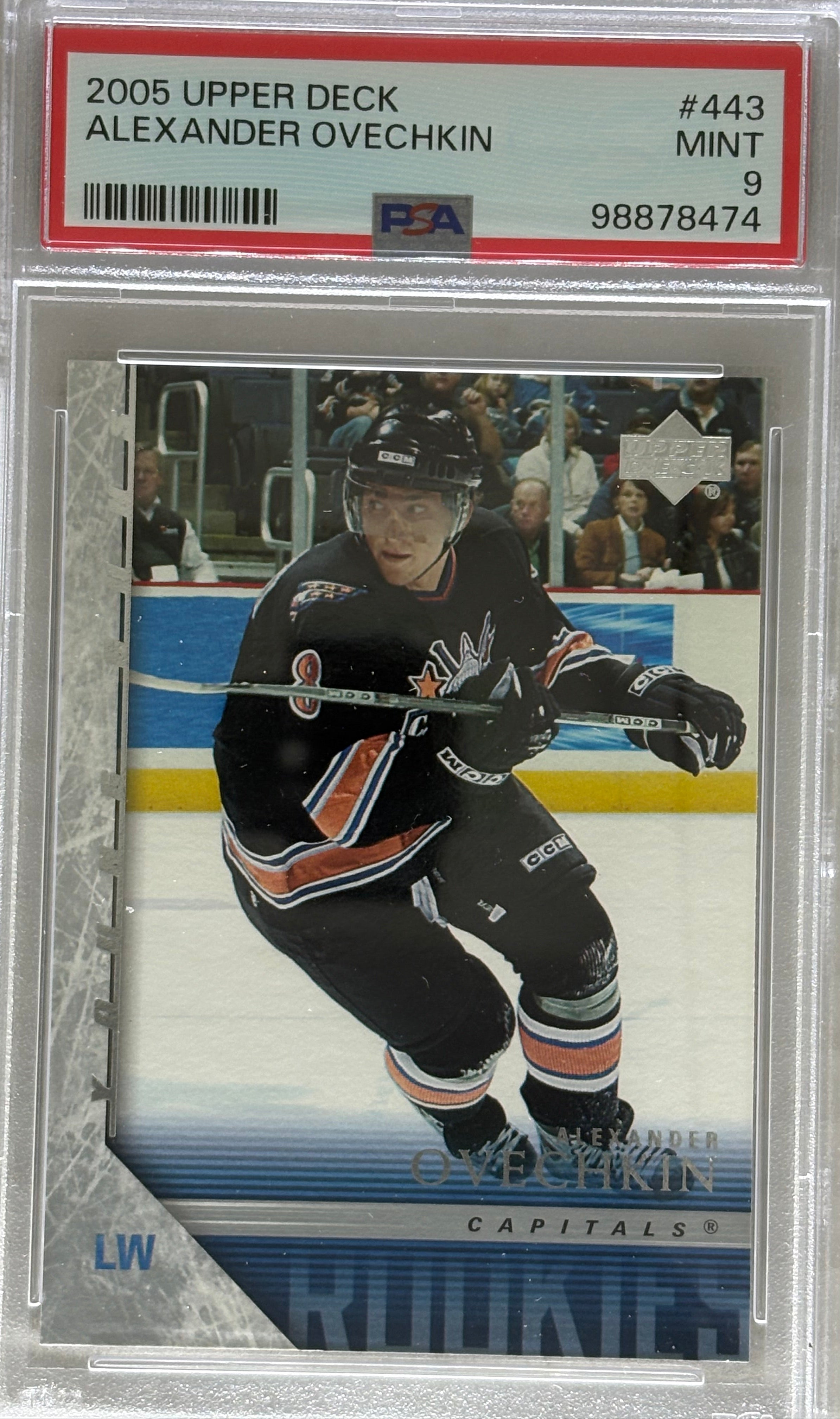 2005 Upper Deck Young Guns Alexander Ovechkin PSA 9