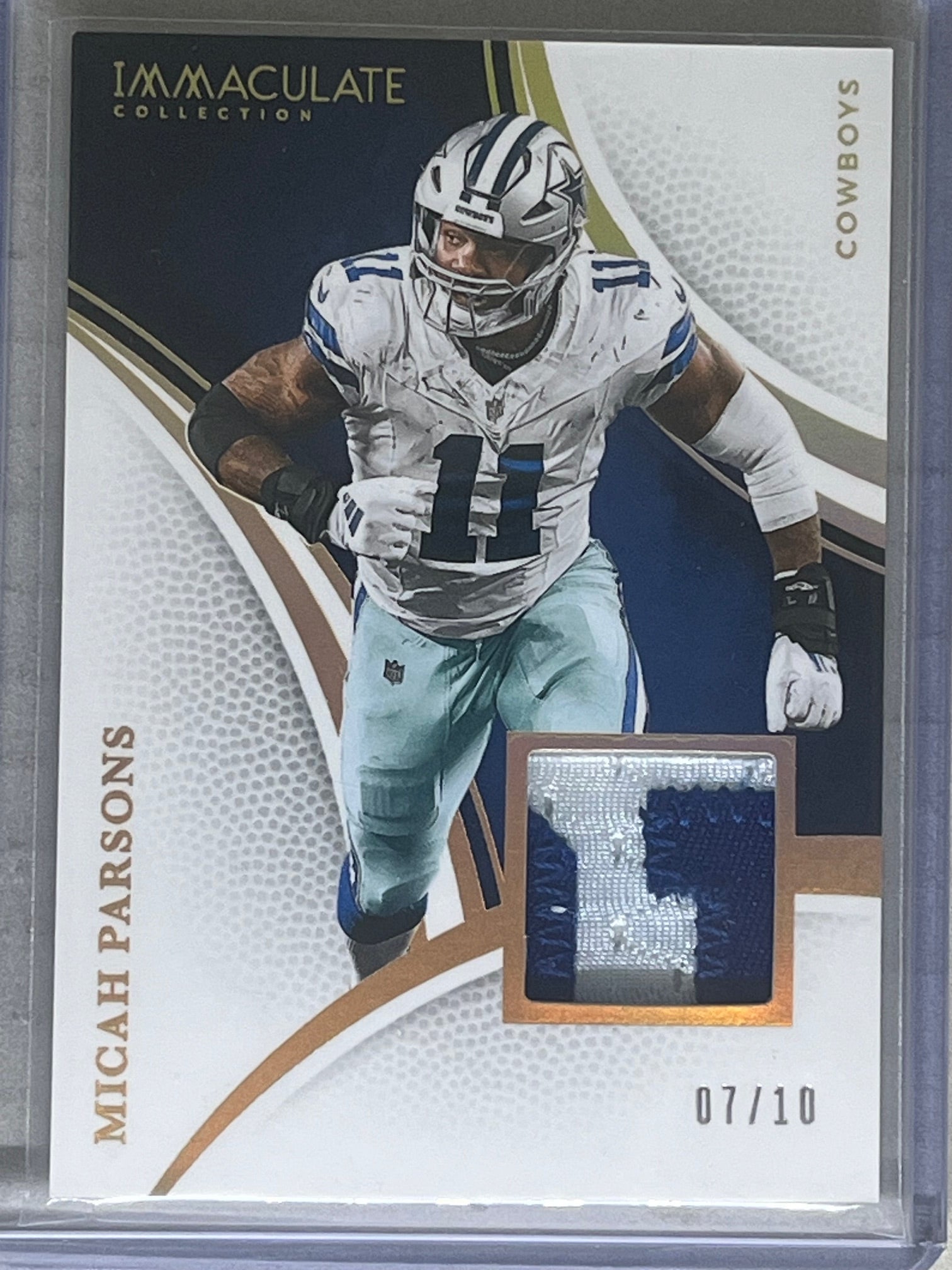 2025 Panini Immaculate Patch Micah Parsons /10