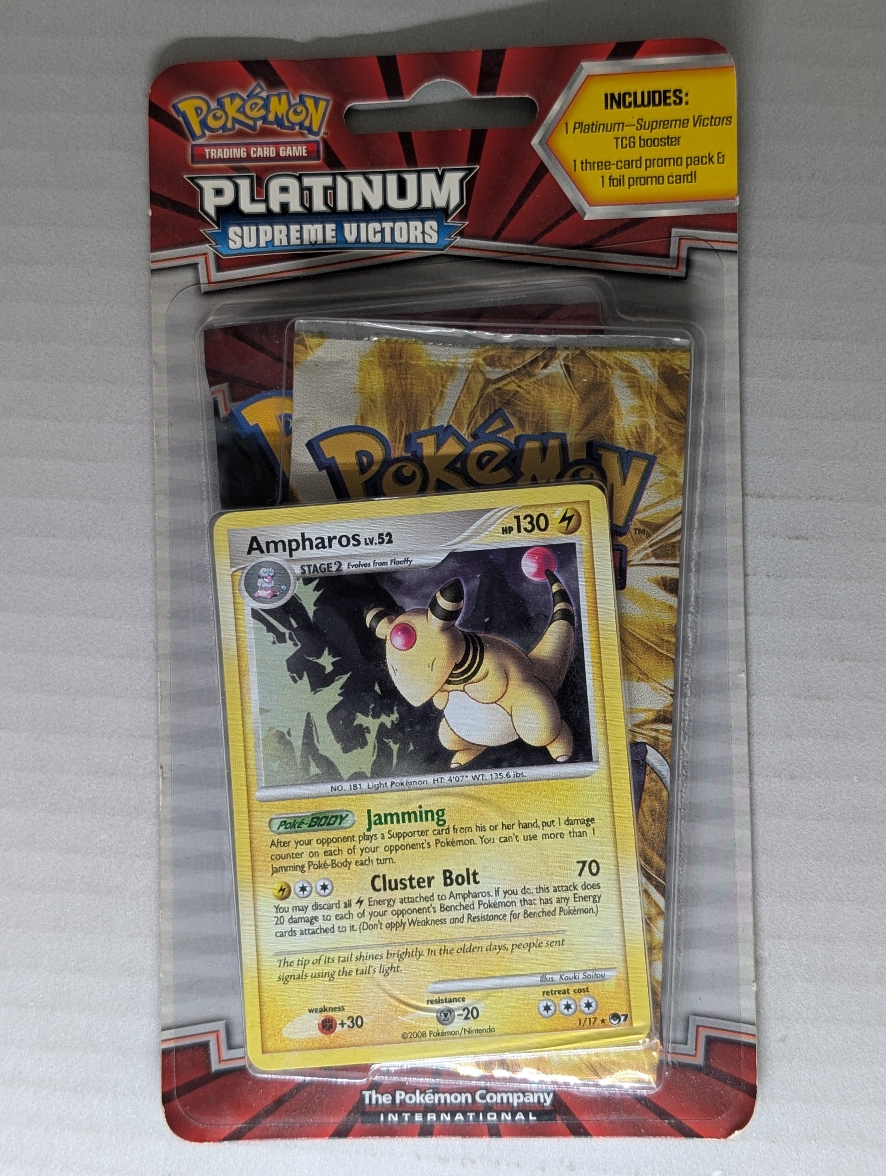 2009 Platinum Supreme Victors Checklane Blister (Ampharos Promo)