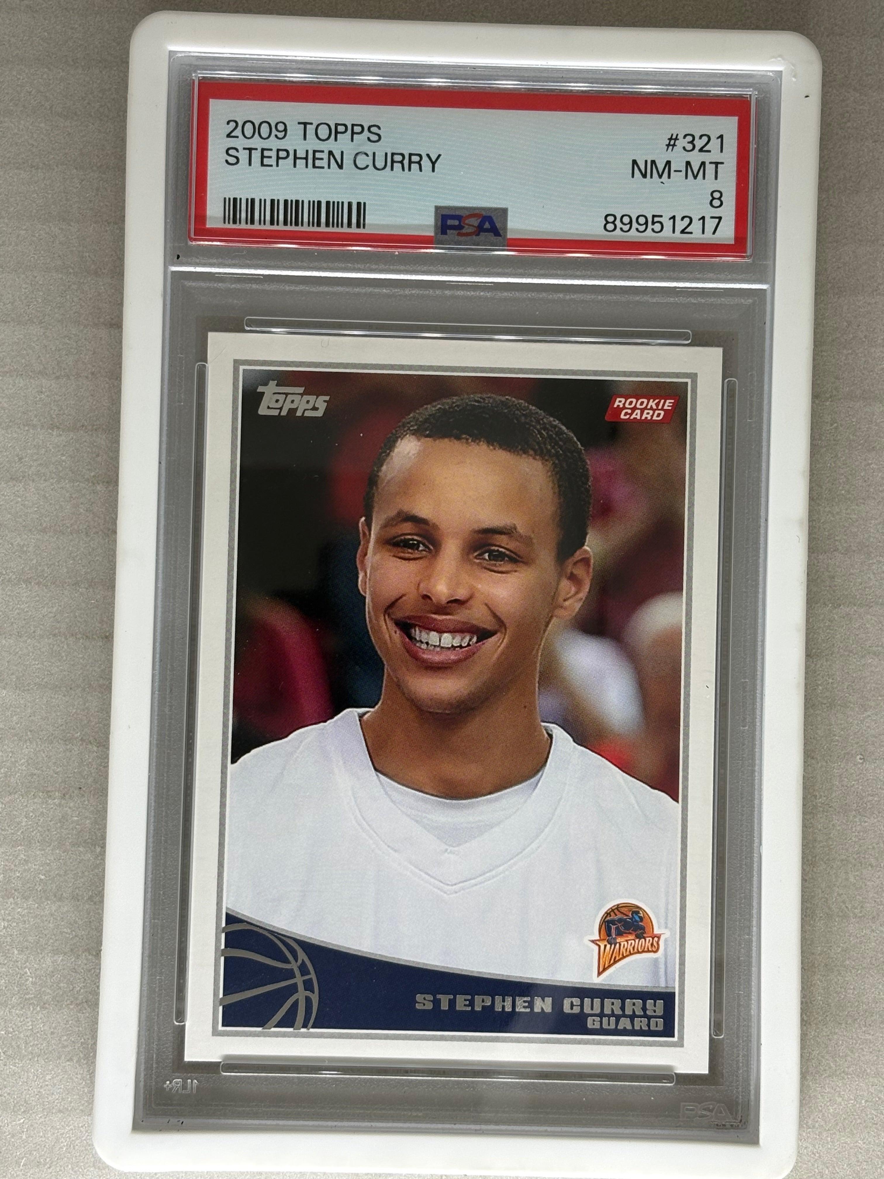 2009 Topps Stephen Curry #321 PSA 8