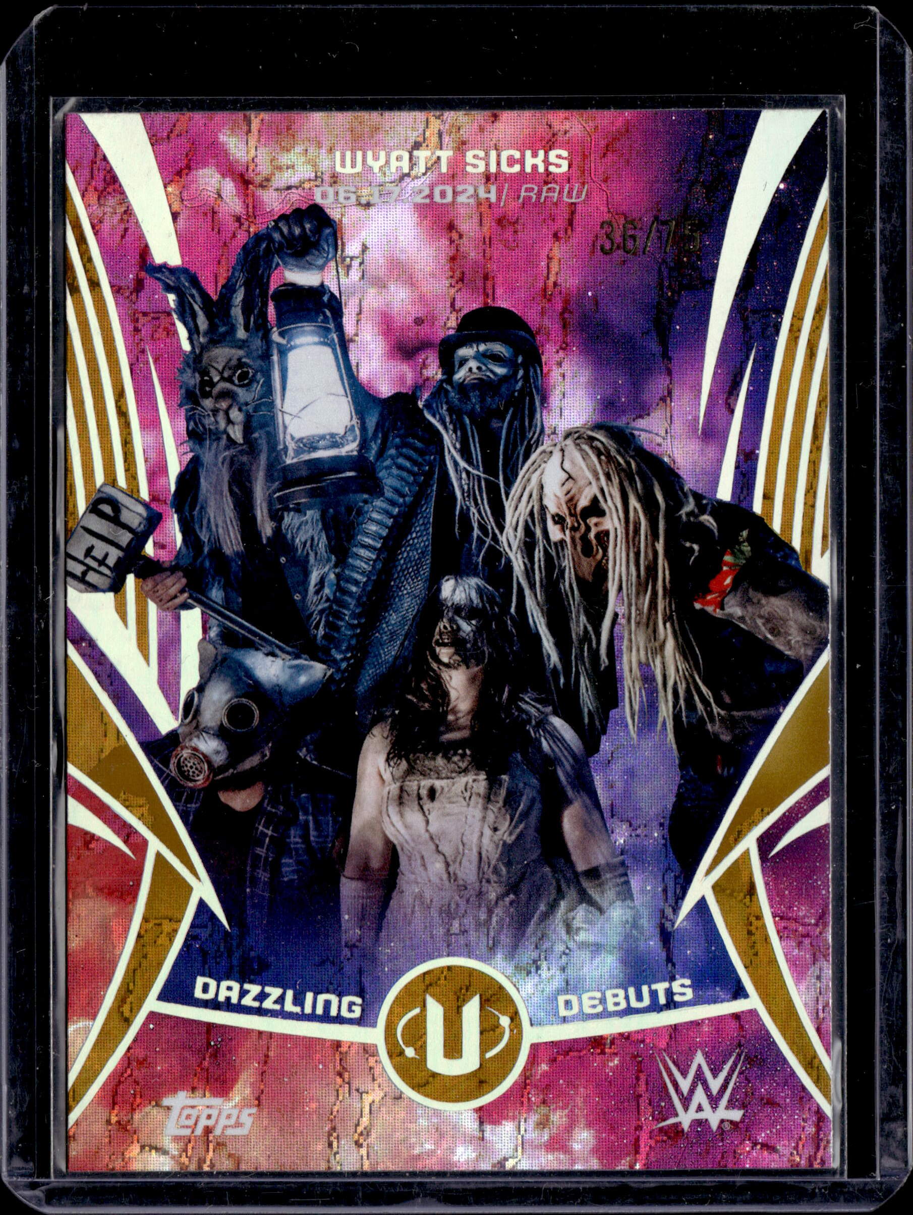 2025 Topps WWE Universe Wyatt Sicks Dazzling Debuts /75
