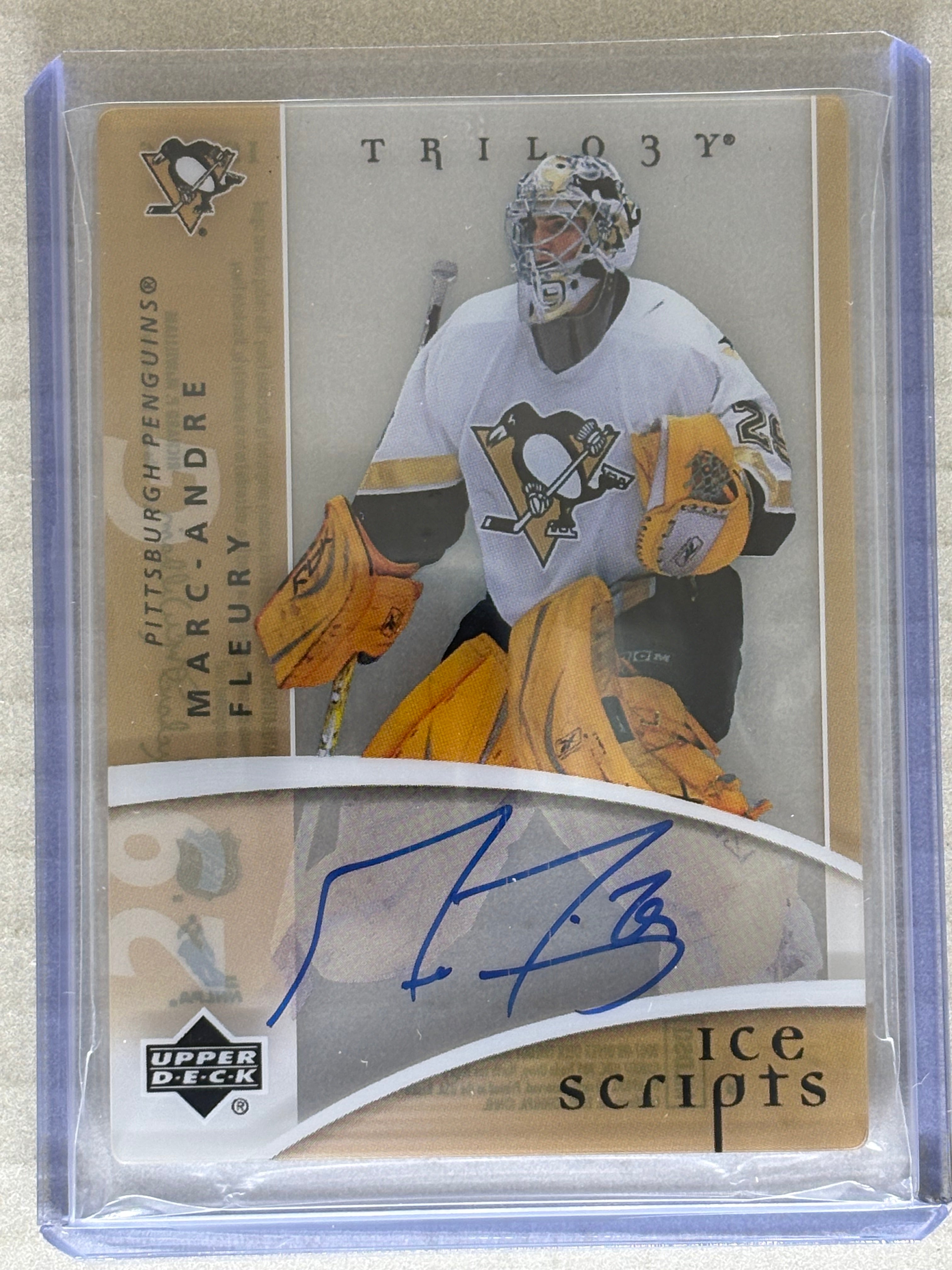 2007-08 Trilogy Ice Scripts Marc-Andre Fleury