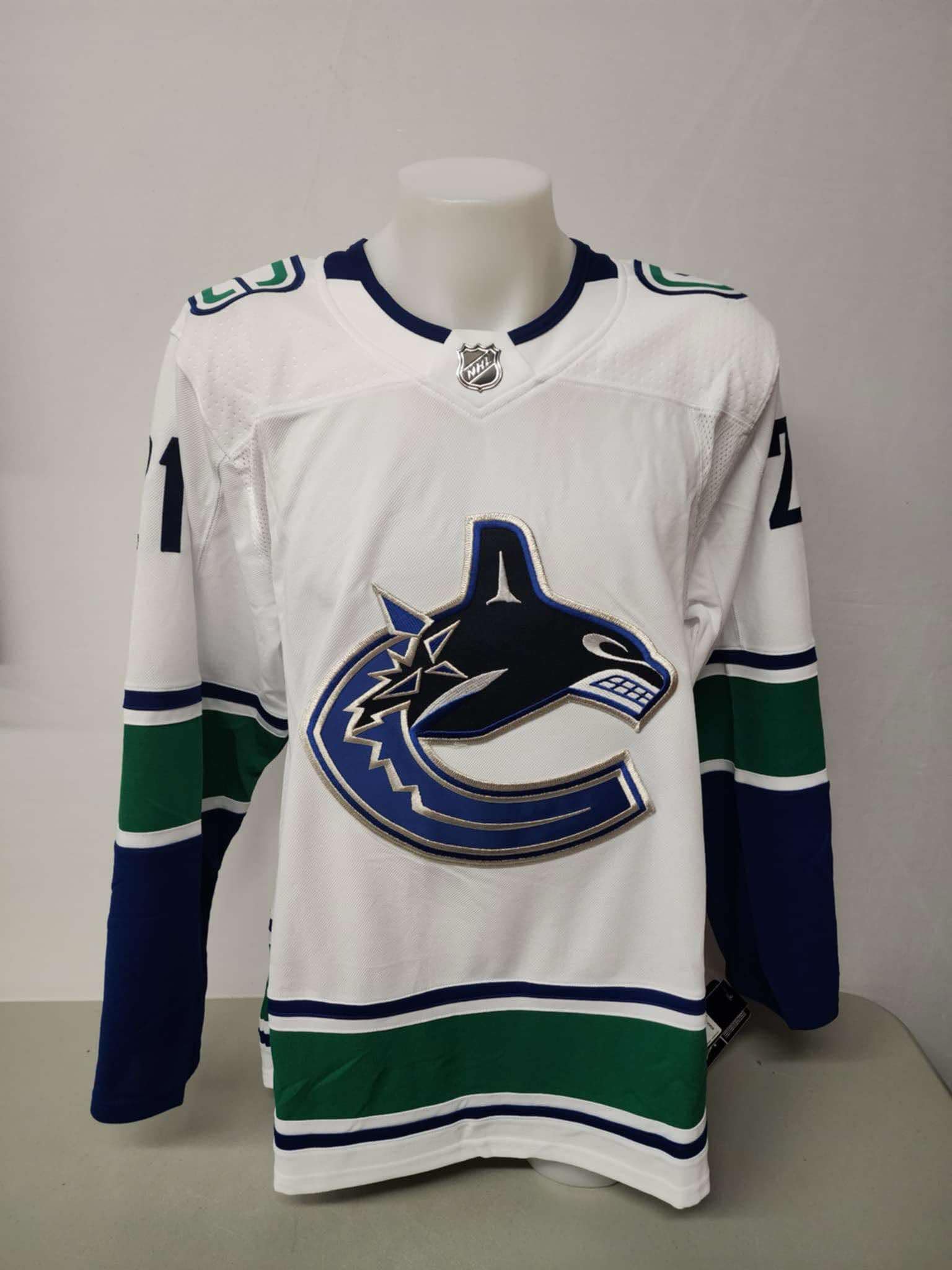 Nils Hoglander Autographed Adidas Vancouver Canucks Jersey Away