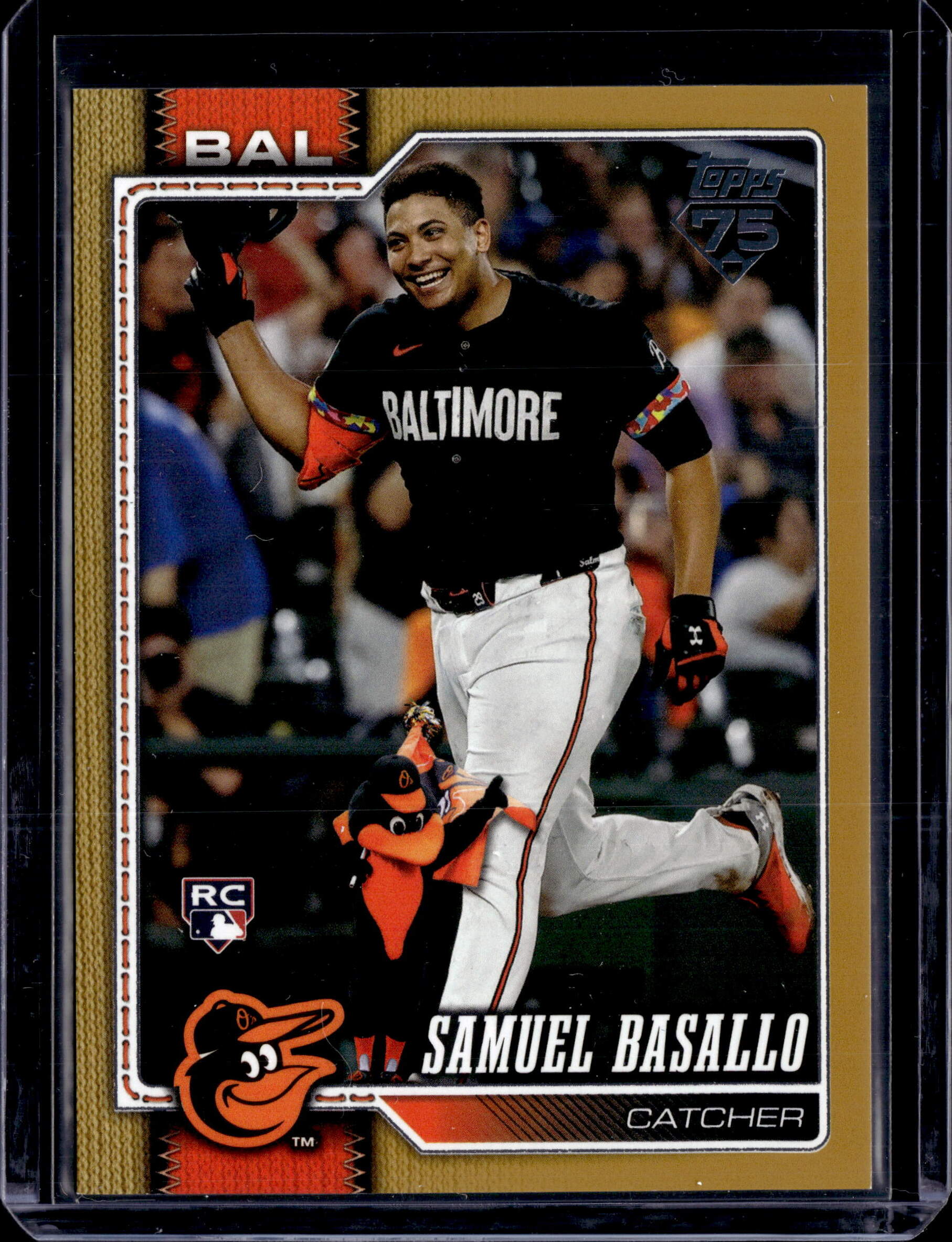 2026 Topps Celebration Series 1 Samuel Basallo Hidden Mascot Gold /50 Orioles