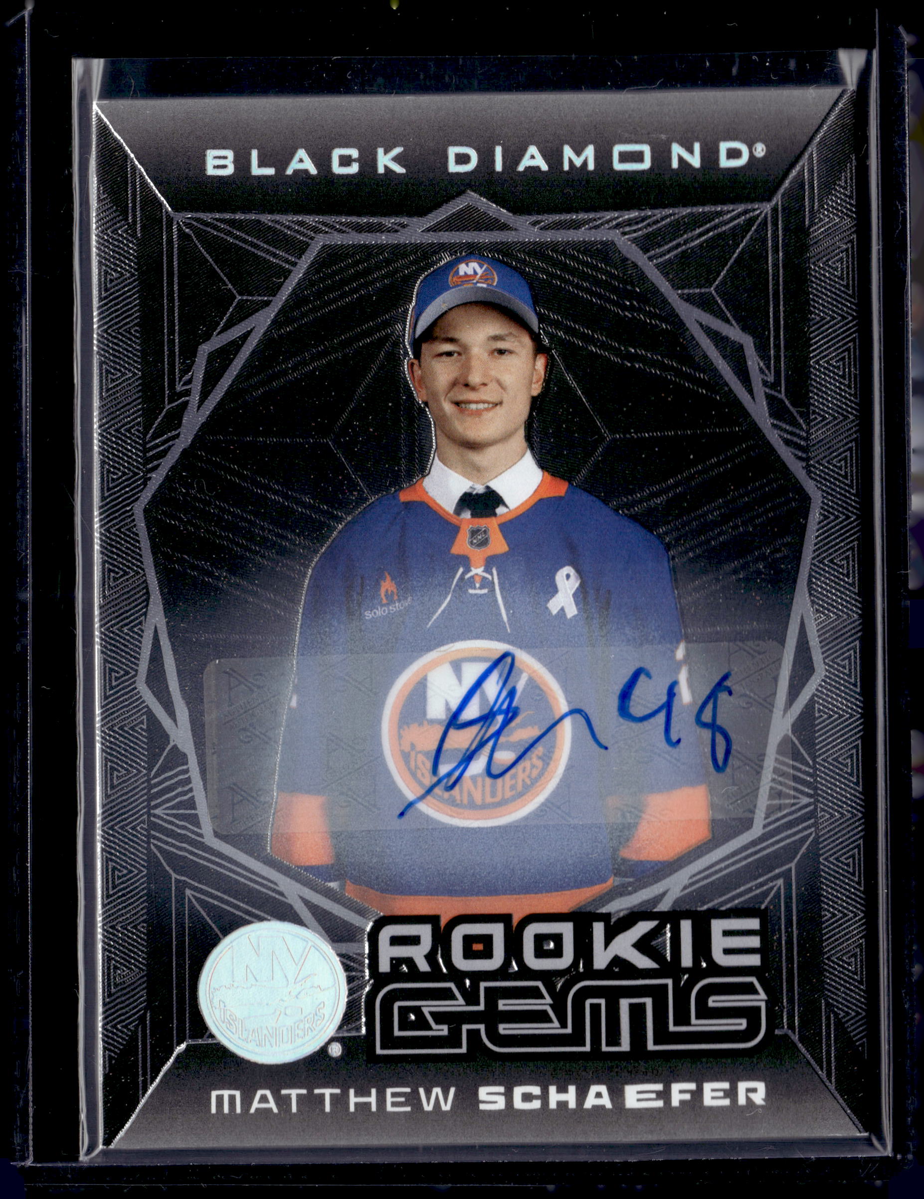 2025-26 Black Diamond Rookie Gems Matthew Schaefer Auto /25