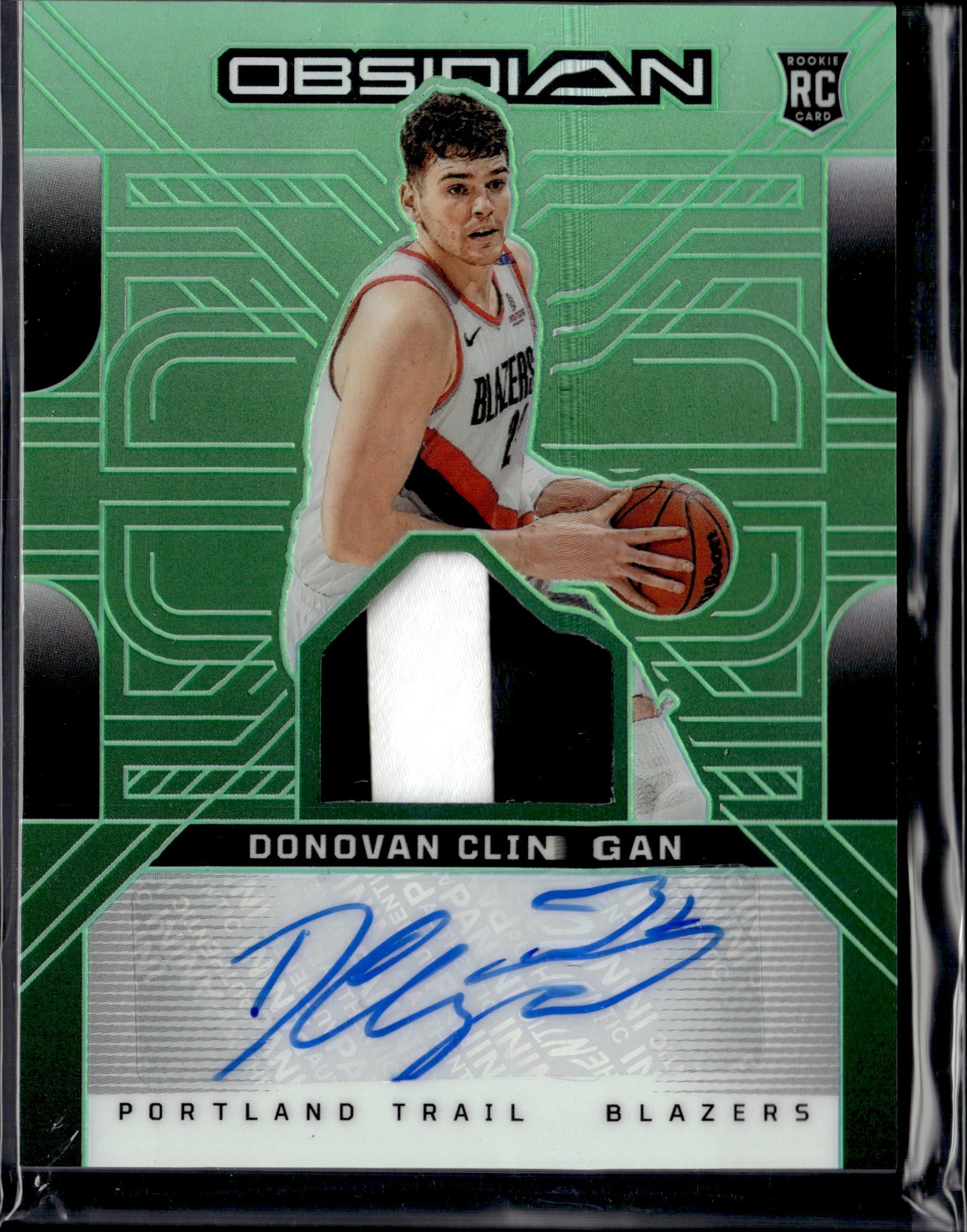 2024-25 Panini Obsidian Donovan Clingan Patch Auto 04/25