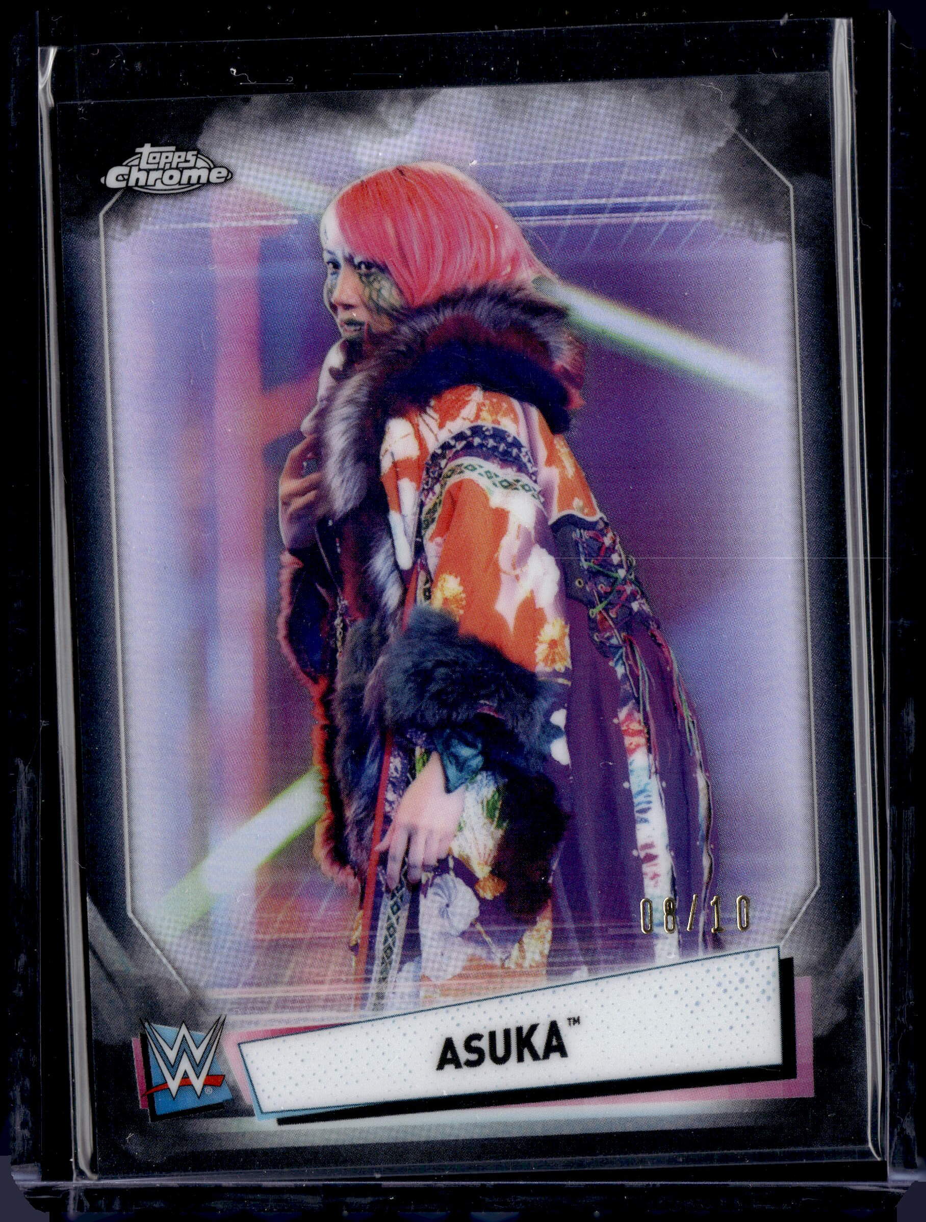 2021 WWE Topps Chrome Black Refractor /10 Asuka