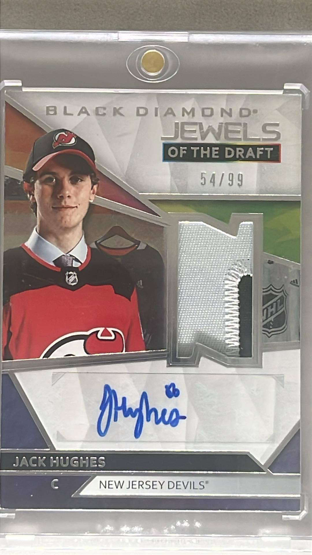 2019-20 Black Diamond Jack Hughes Jewels of the Draft /99