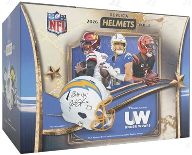 2026 Fanatics Under Wraps Replica Mystery NFL Helmet Volume I Box