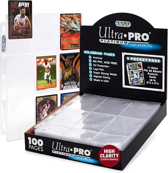 Ultra Pro Platinum Series 9-Pocket Binder Pages