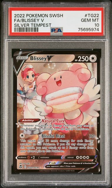 2022 Silver Tempest Trainer Gallery Blissey V Ultra Rare PSA 10