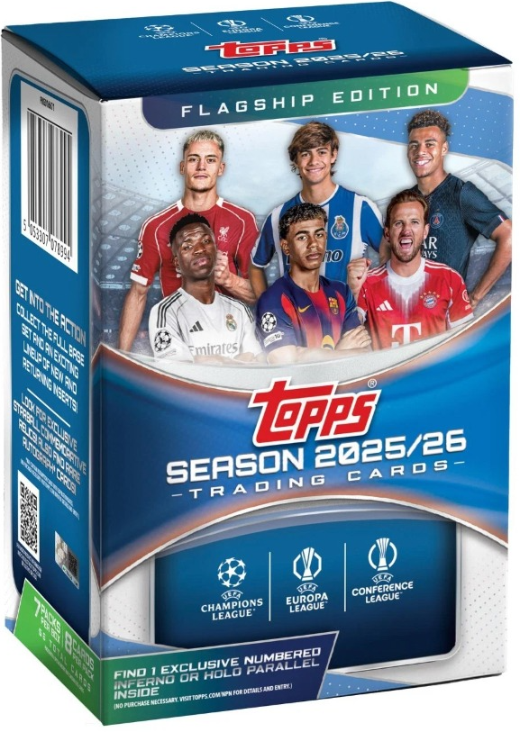 2025-26 Topps UEFA Club Competitions Soccer Blaster Box